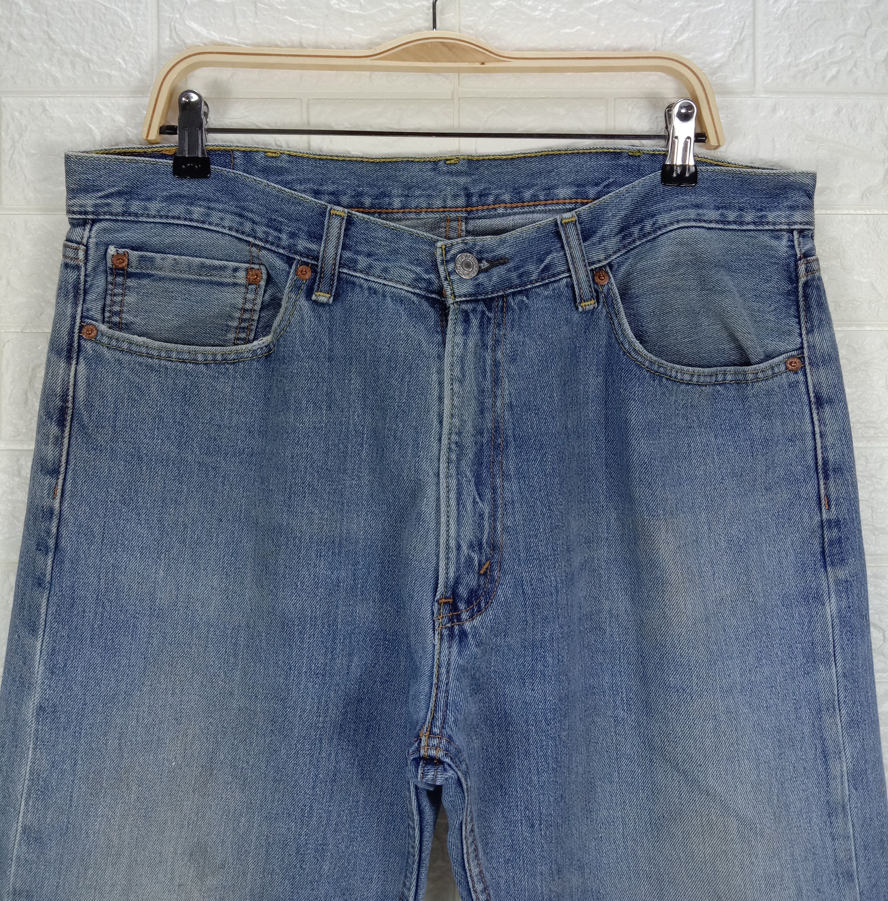 Levi's Vintage Levi's 505 Jeans Blue Wash Distressed Denim Size US 38 / EU 54 - 2 Thumbnail