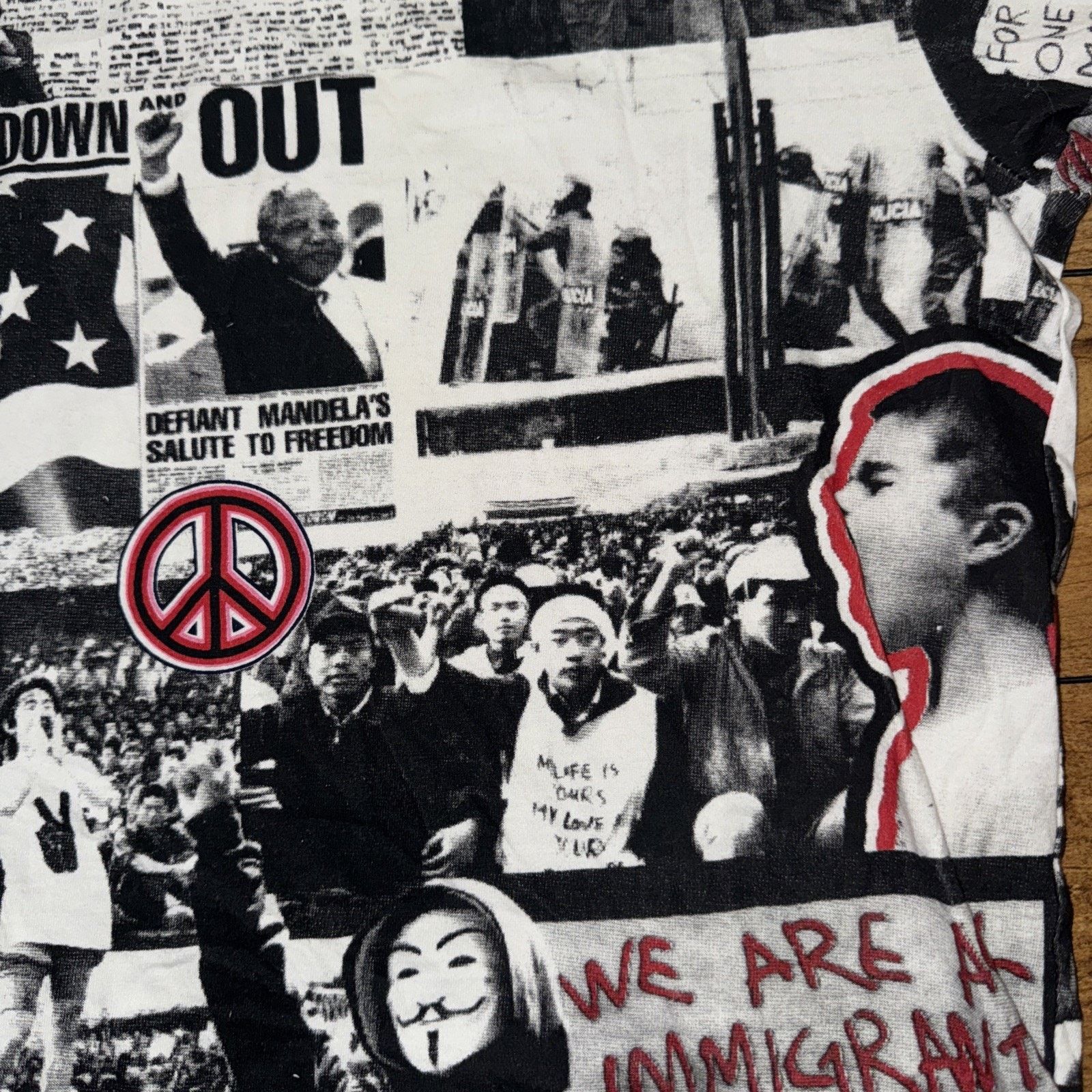 Band Tees Well Established All Over Print MLK T-Shirt 20x28 L Tee Size US L / EU 52-54 / 3 - 3 Thumbnail