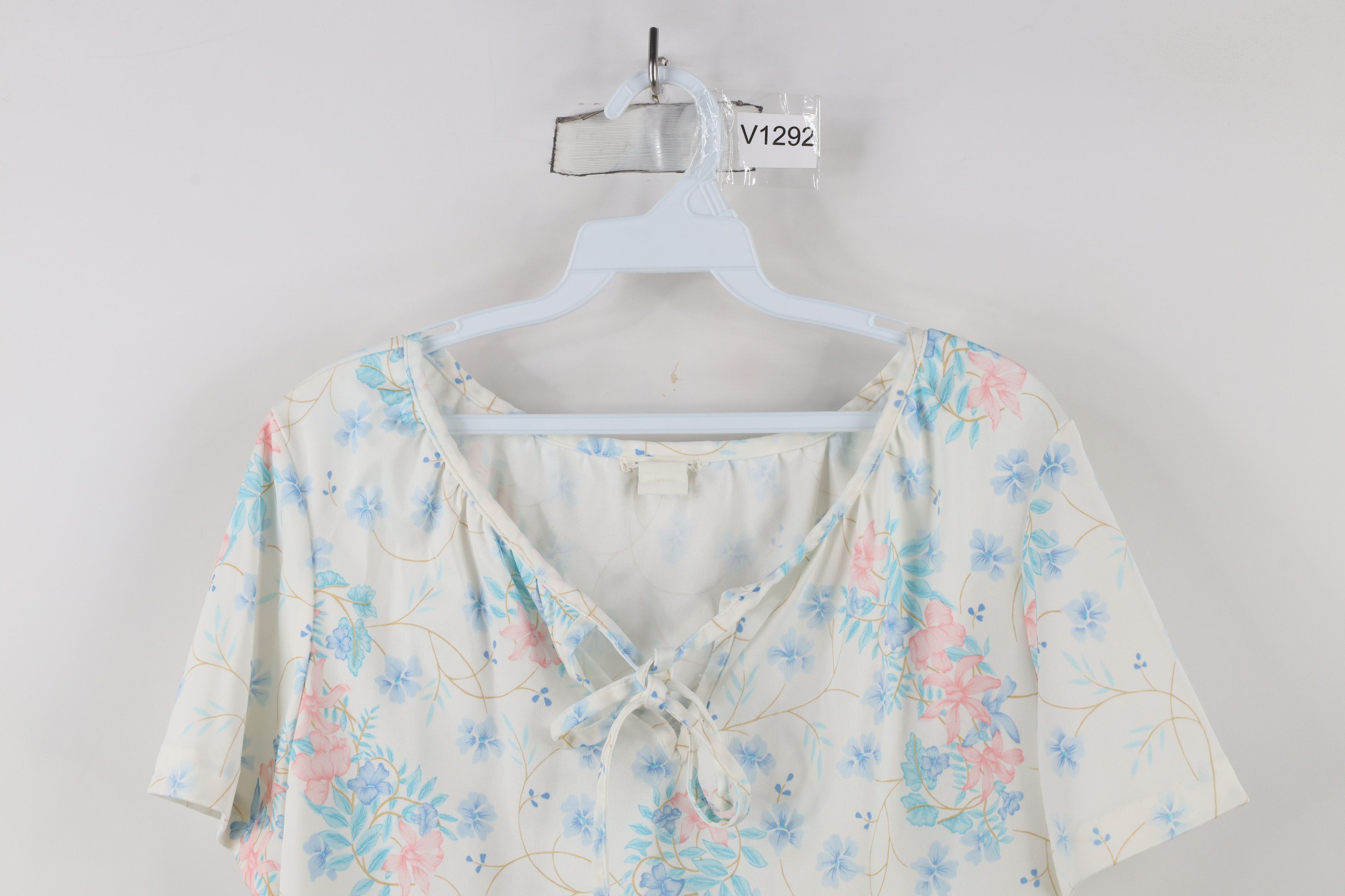 Vintage Vintage 70s Streetwear Flower Knit Short Sleeve Shirt Size M / US 6-8 / IT 42-44 - 2 Thumbnail