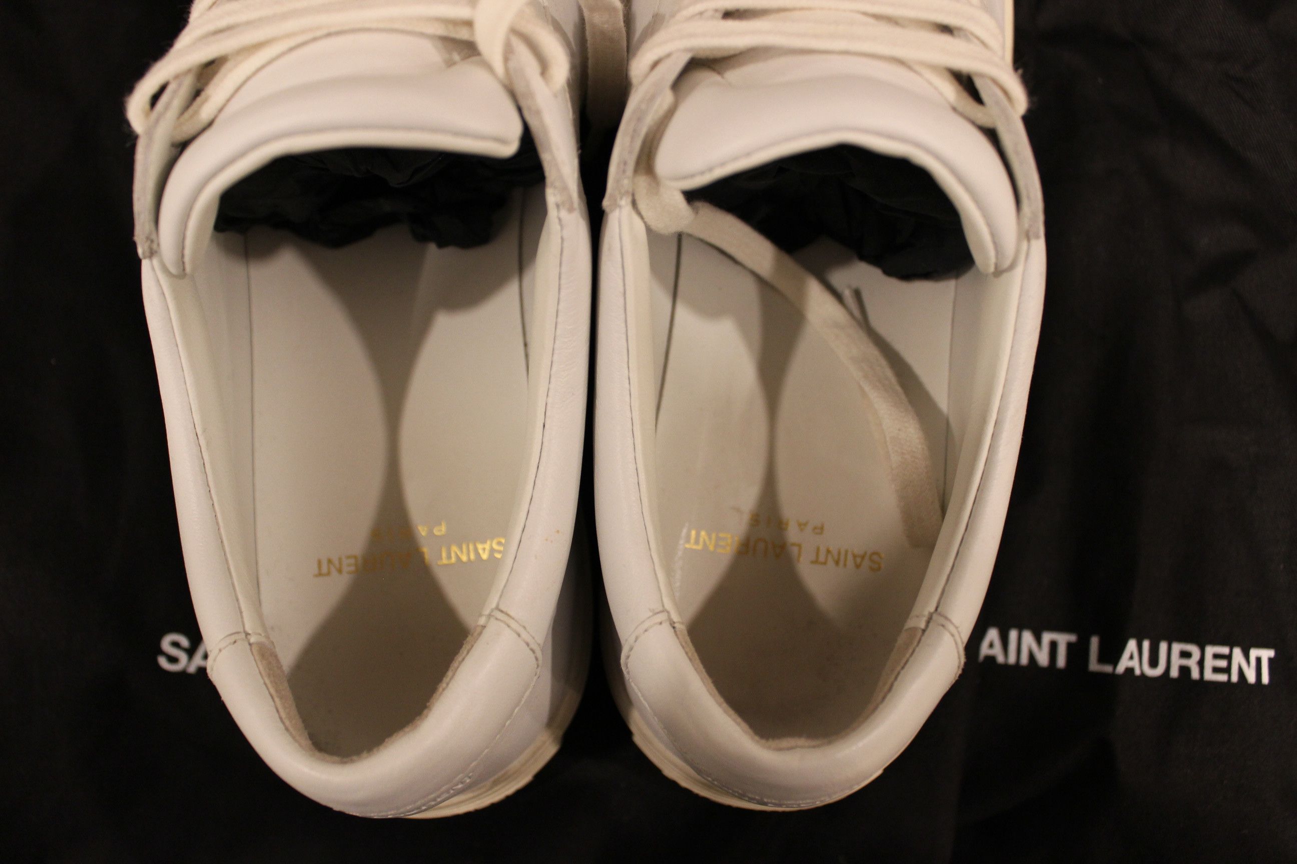 Saint Laurent Paris Saint Laurent Wmns Andy Optic White 606831 Size US 7.5 / IT 37.5 - 4 Thumbnail