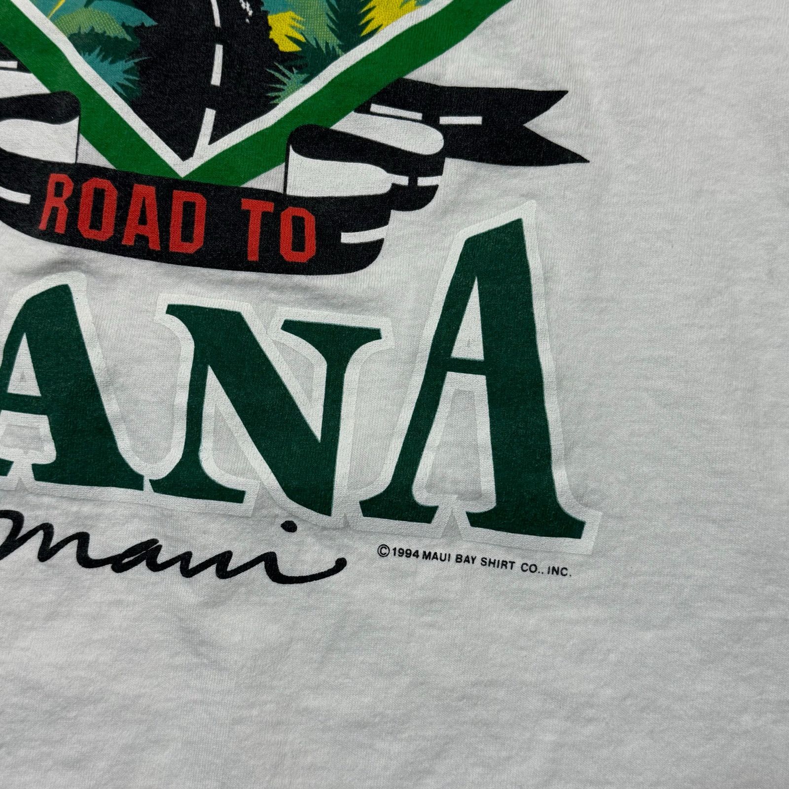 Vintage Vintage 1994 Road To Hana Survivor Tee Sz L Size US L / EU 52-54 / 3 - 3 Thumbnail