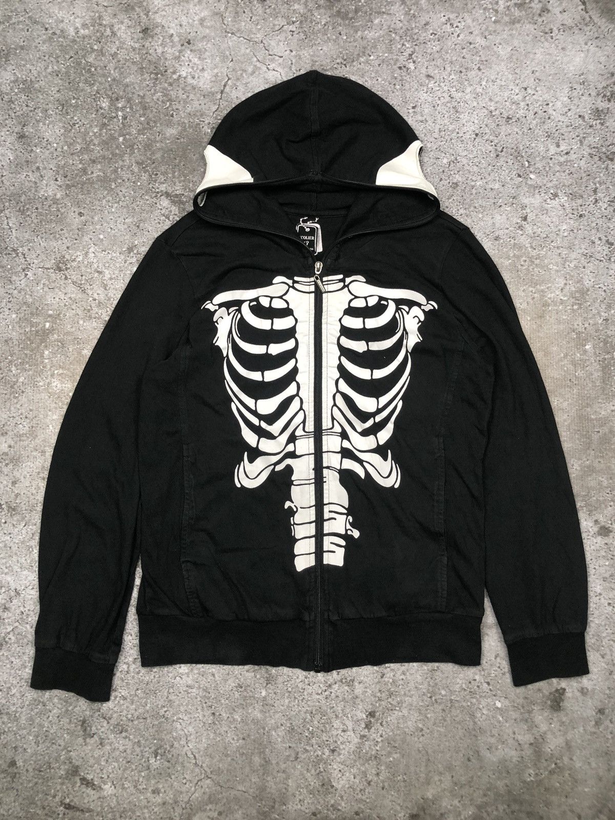 Hysteric Glamour × If Six Was Nine Ecolier Skull Fullface Skeleton Gothic Style Zip Hoodie Size US M / EU 48-50 / 2 - 4 Thumbnail