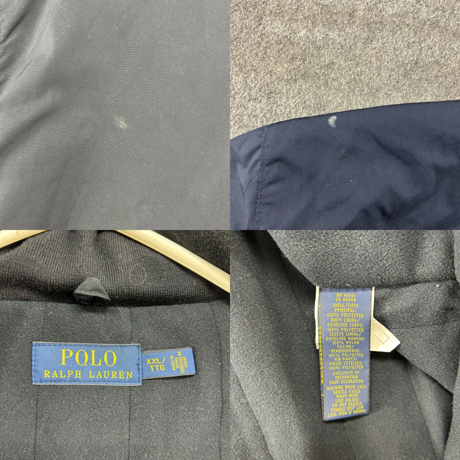 Polo Ralph Lauren Polo Ralph Lauren Jacket Mens 2XL Windbreaker Solid Blue Navy Lined Fleece Logo Polo Windbreaker 90s Mens Size US XXL / EU 58 / 5 - 8 Thumbnail