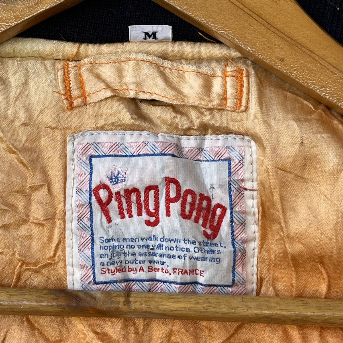 Buzz Rickson's 90s Ping Pong France Eagle Chenille Patch MA-1 Bomber Jacket Size US M / EU 48-50 / 2 - 16 Thumbnail