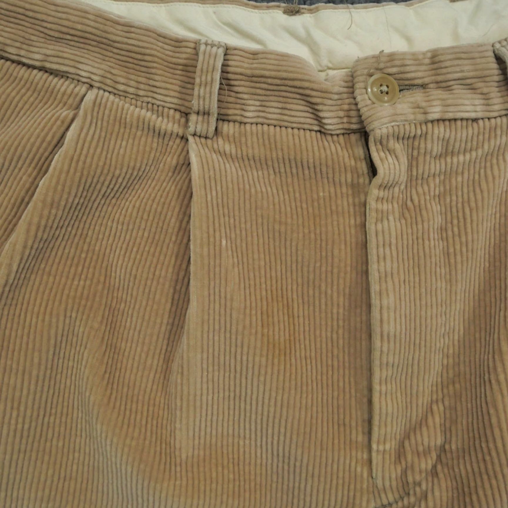 Nautica VINTAGE Nautica Pants Mens 38x32 Khaki Corduroy Baggy 90s Tan Beige 36x32 Khakis 90s Mens Size US 36 / EU 52 - 4 Thumbnail