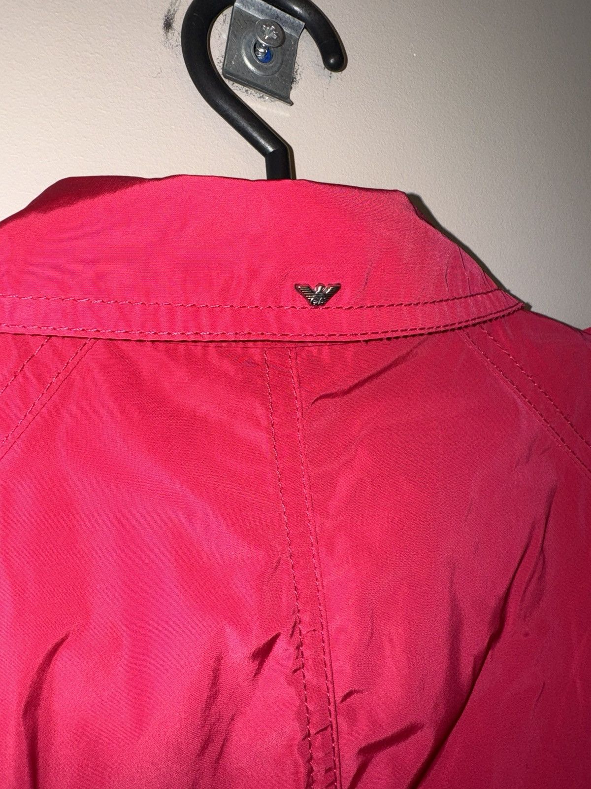 Armani Armani Jeans pink coat trench women rare vintage jacket Size M / US 6-8 / IT 42-44 - 7 Thumbnail
