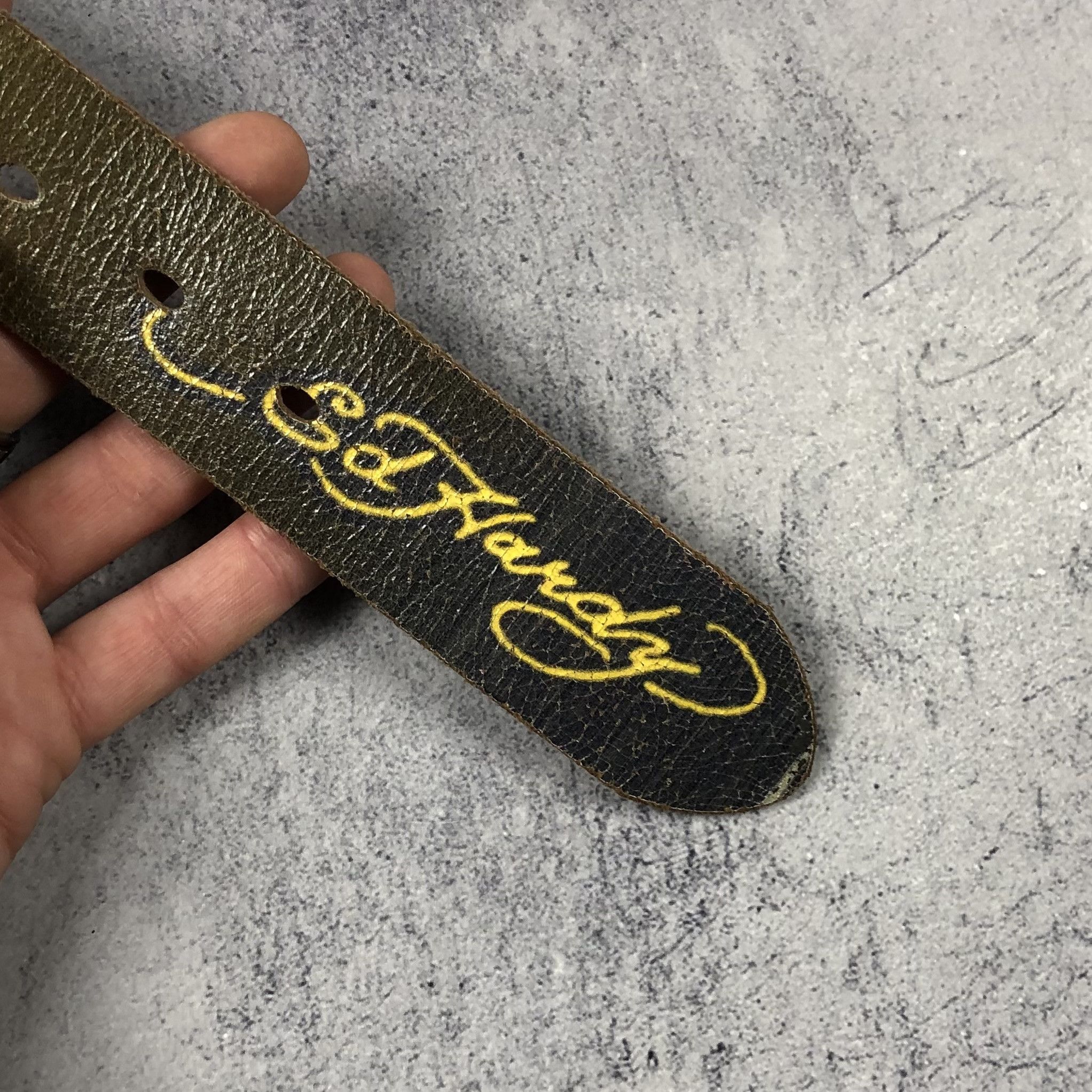 Christian Audigier Y2K Ed Hardy Panther Rose Leather Belt Size ONE SIZE - 6 Thumbnail