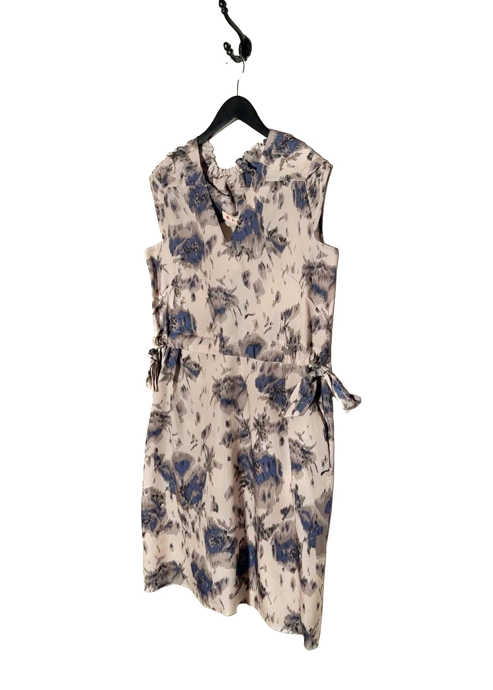 Marni Marni Dusty Pink Floral Print Silk Dress Size M / US 6-8 / IT 42-44 - 2 Thumbnail