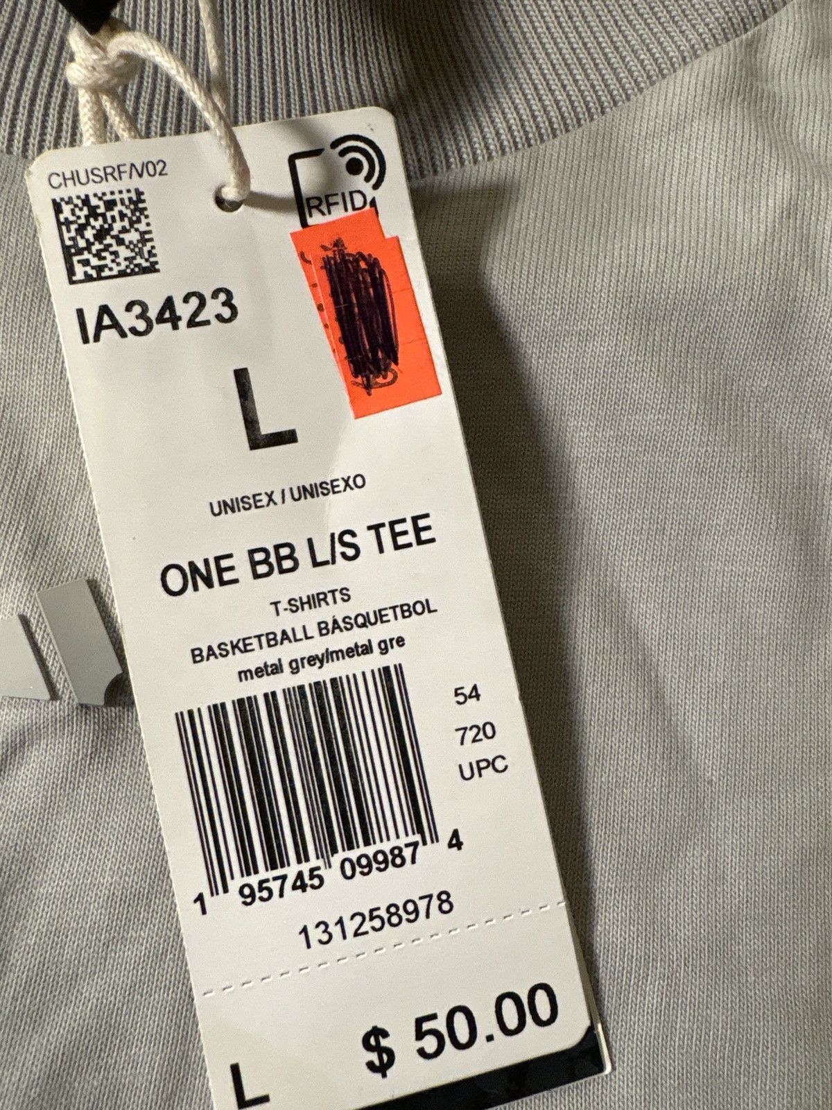 Adidas ADIDAS one Basketball Long-Sleeve TEE IA3424 $50 Size large Size US L / EU 52-54 / 3 - 3 Thumbnail