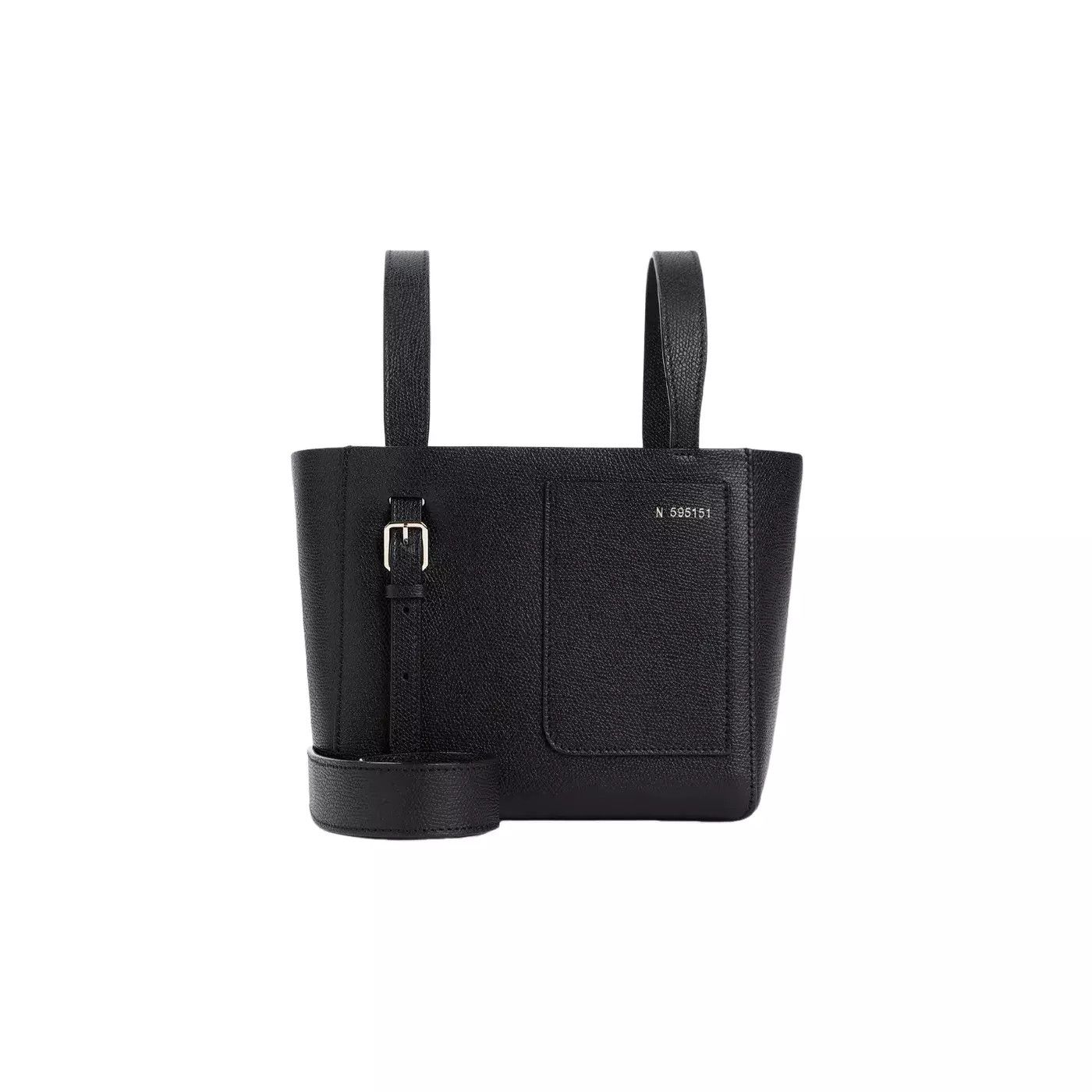 Valextra VALEXTRA Bucket Mini Black Leather Top Handle Bag New Size ONE SIZE - 1 Thumbnail