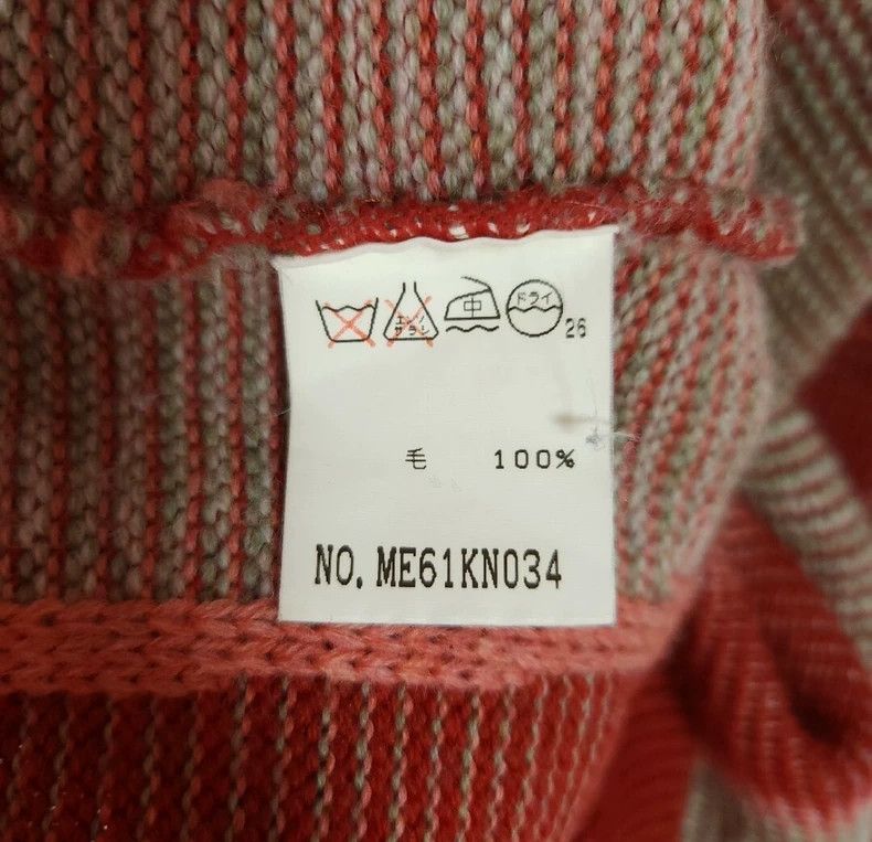Issey Miyake issey miyake Red striped sweater Size US M / EU 48-50 / 2 - 6 Thumbnail