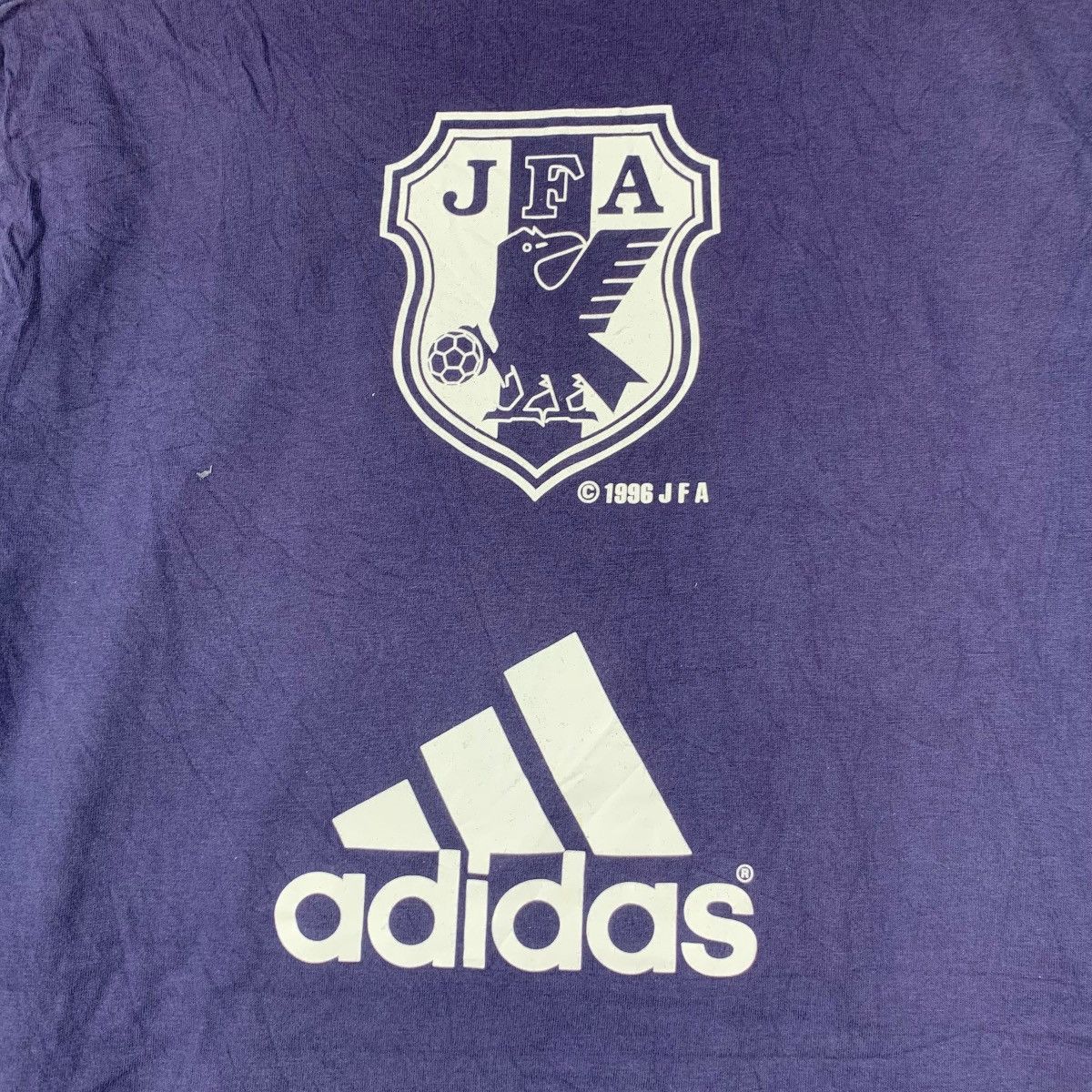 Adidas Vintage 1996 JAPAN FOOTBALL VS BAHRAIN Asia Cup Tee Shirt Size US L / EU 52-54 / 3 - 7 Thumbnail