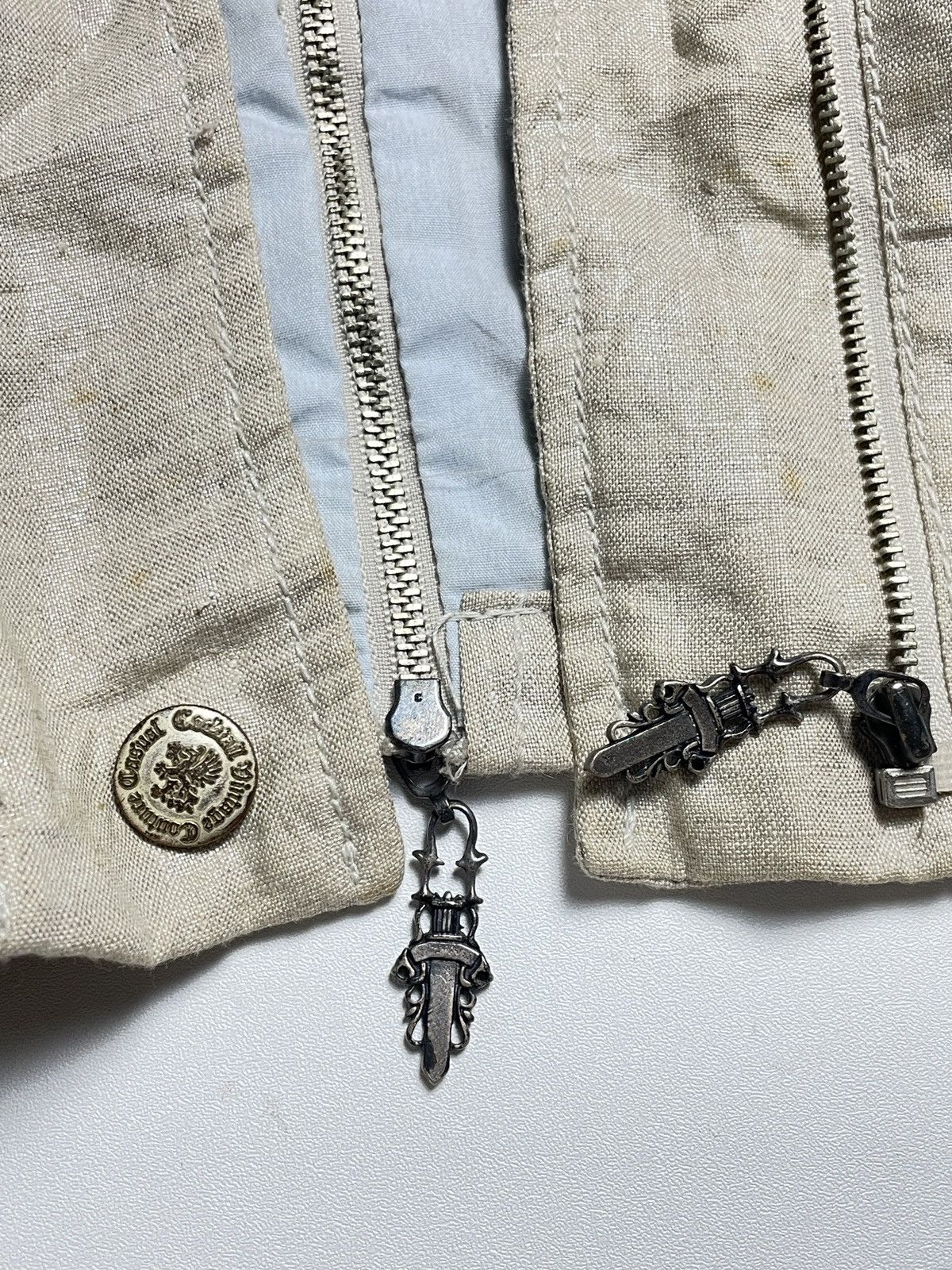 If Six Was Nine 2000’s Cocktail - Vkei Style Linen Jacket Size US S / EU 44-46 / 1 - 9 Thumbnail