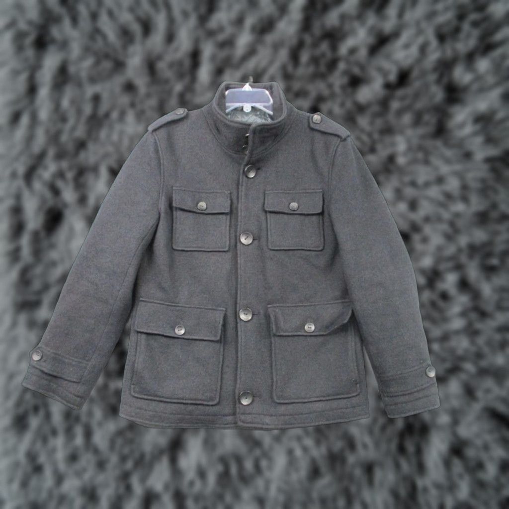 Guess Guess Military Jacket Small Adult Gray Black Coat Buttons Size US S / EU 44-46 / 1 - 1 Thumbnail