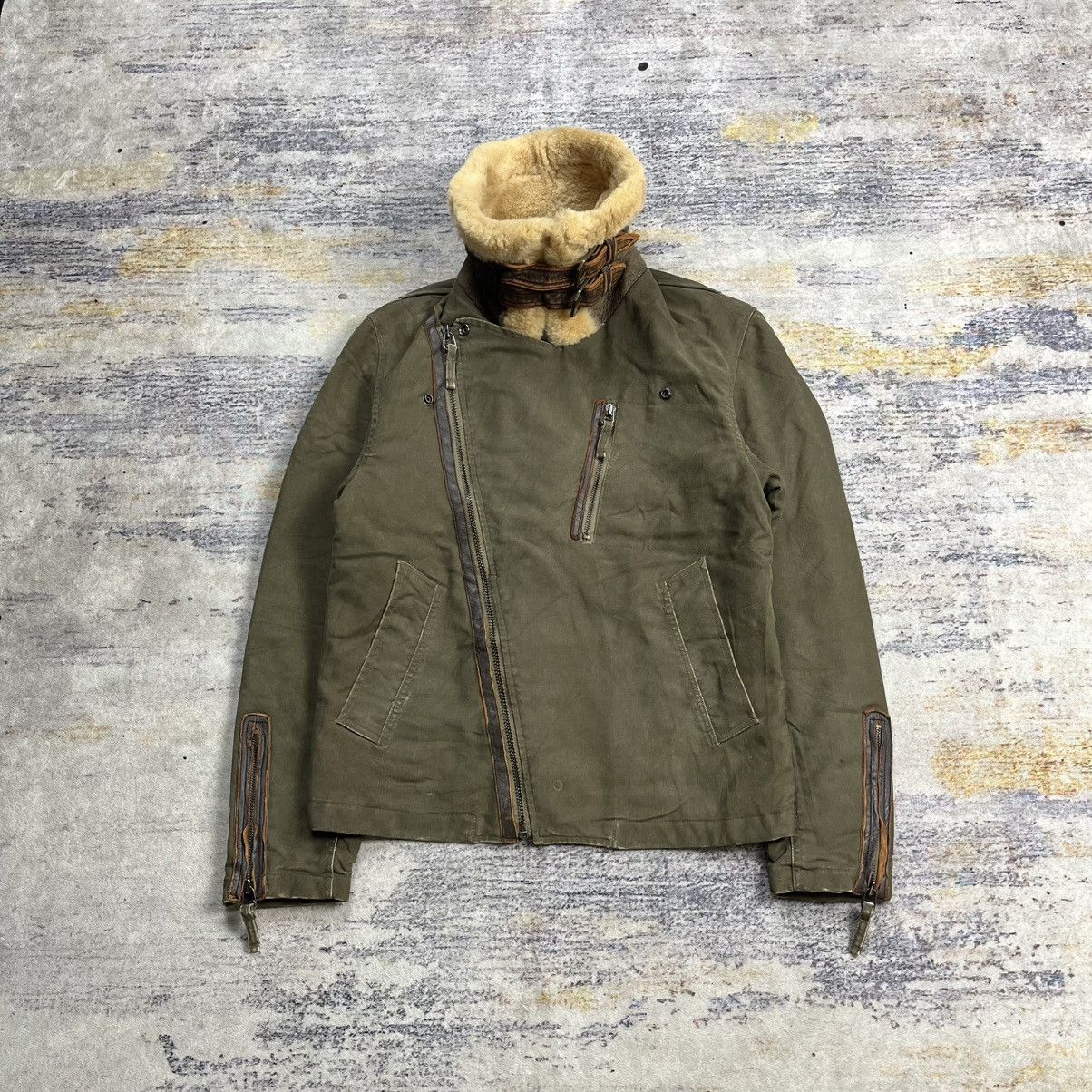 Tornado Mart Luva Tram double rider jacket mix leather Size US M / EU 48-50 / 2 - 3 Thumbnail