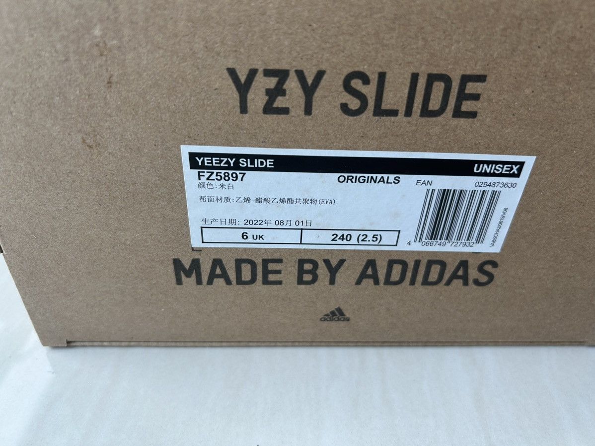 Adidas × Yeezy Yeezy Slide Bone 2022/2023 Size US 6 / EU 39 - 7 Thumbnail