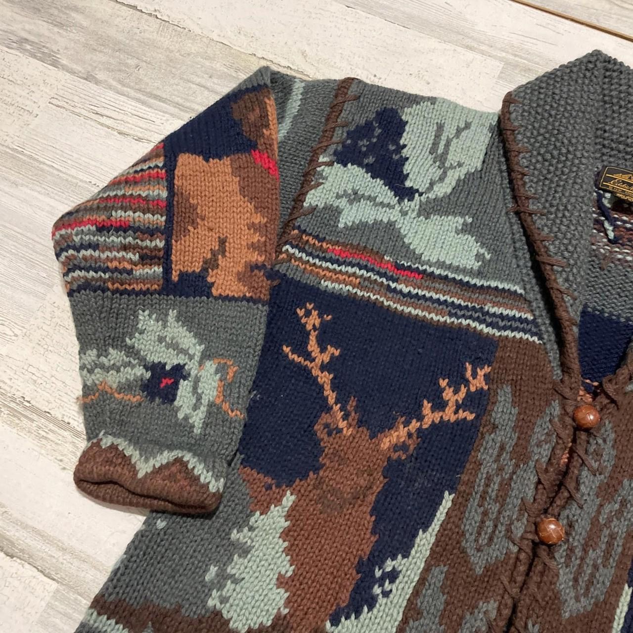 Eddie Bauer Vintage Eddie Bauer Wool Cowichan Cardigan Sweater Deer Dog Size US S / EU 44-46 / 1 - 6 Thumbnail