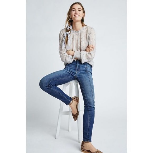Anthropologie Pilcro High-Rise Denim Leggings Size 24" / US 00 / IT 34 - 1 Thumbnail