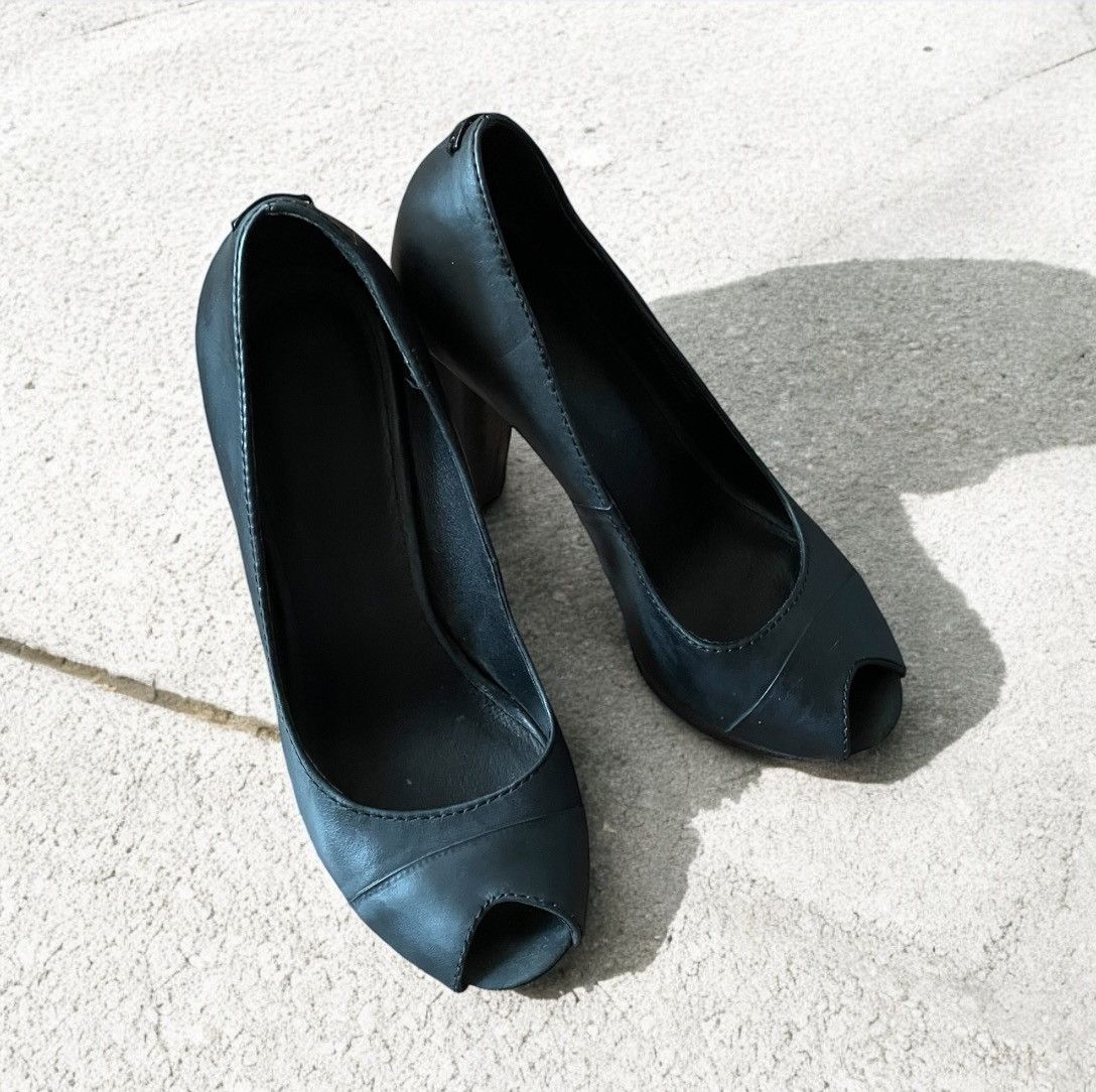 Diesel × Vintage Black Diesel women boot heels Size 37 Y2K archive avantgard Size US 7 / IT 37 - 1 Thumbnail