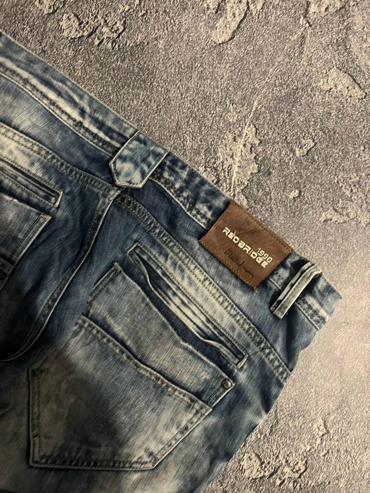 SWAG Contrast Patched Distressed Archive Jeans