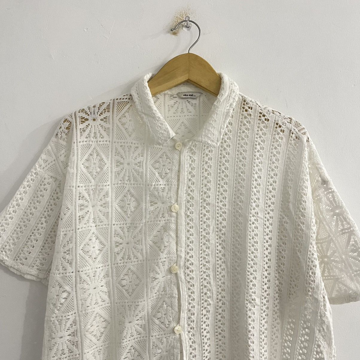 Issey Miyake Niko And Unique Crochet Shirt Size US M / EU 48-50 / 2 - 2 Thumbnail