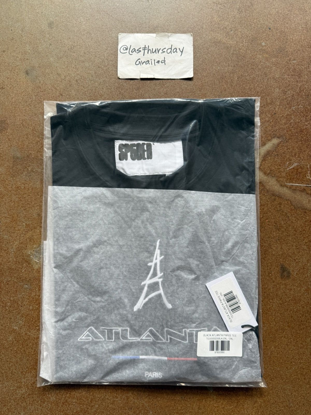 Sp5der Sp5der Atlanta Paris Tee Black XXL Size US XXL / EU 58 / 5 - 6 Thumbnail