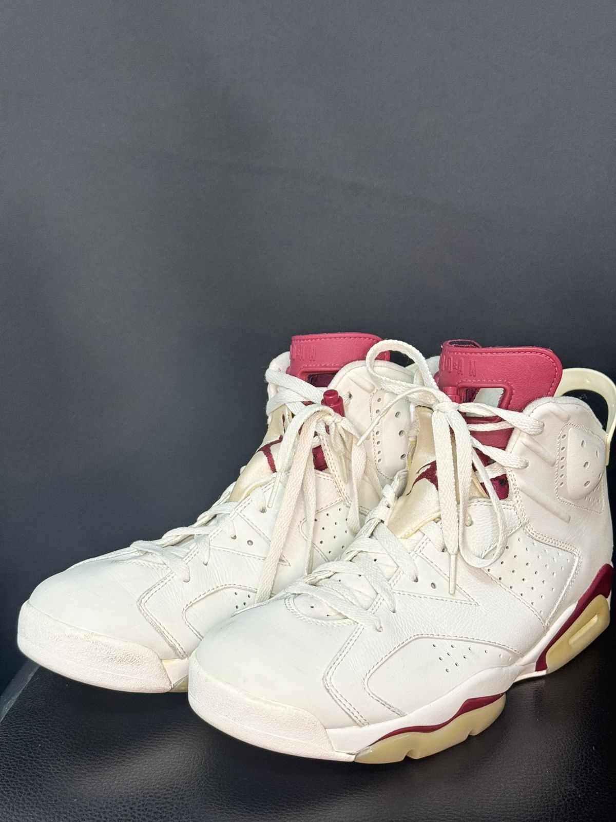 Nike Nike Air Jordan 6 Retro White Maroon US 10.5 Size US 10.5 / EU 43-44 - 2 Thumbnail