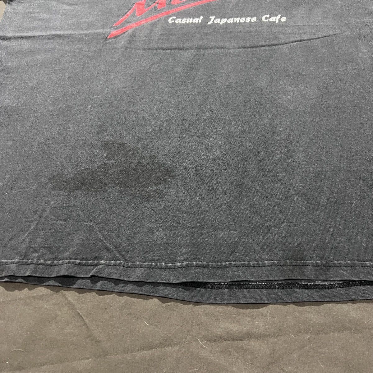 Vintage Vtg 90s SUSHI cat humor funny Tee Faded graphic streetwear Size US XL / EU 56 / 4 - 7 Thumbnail
