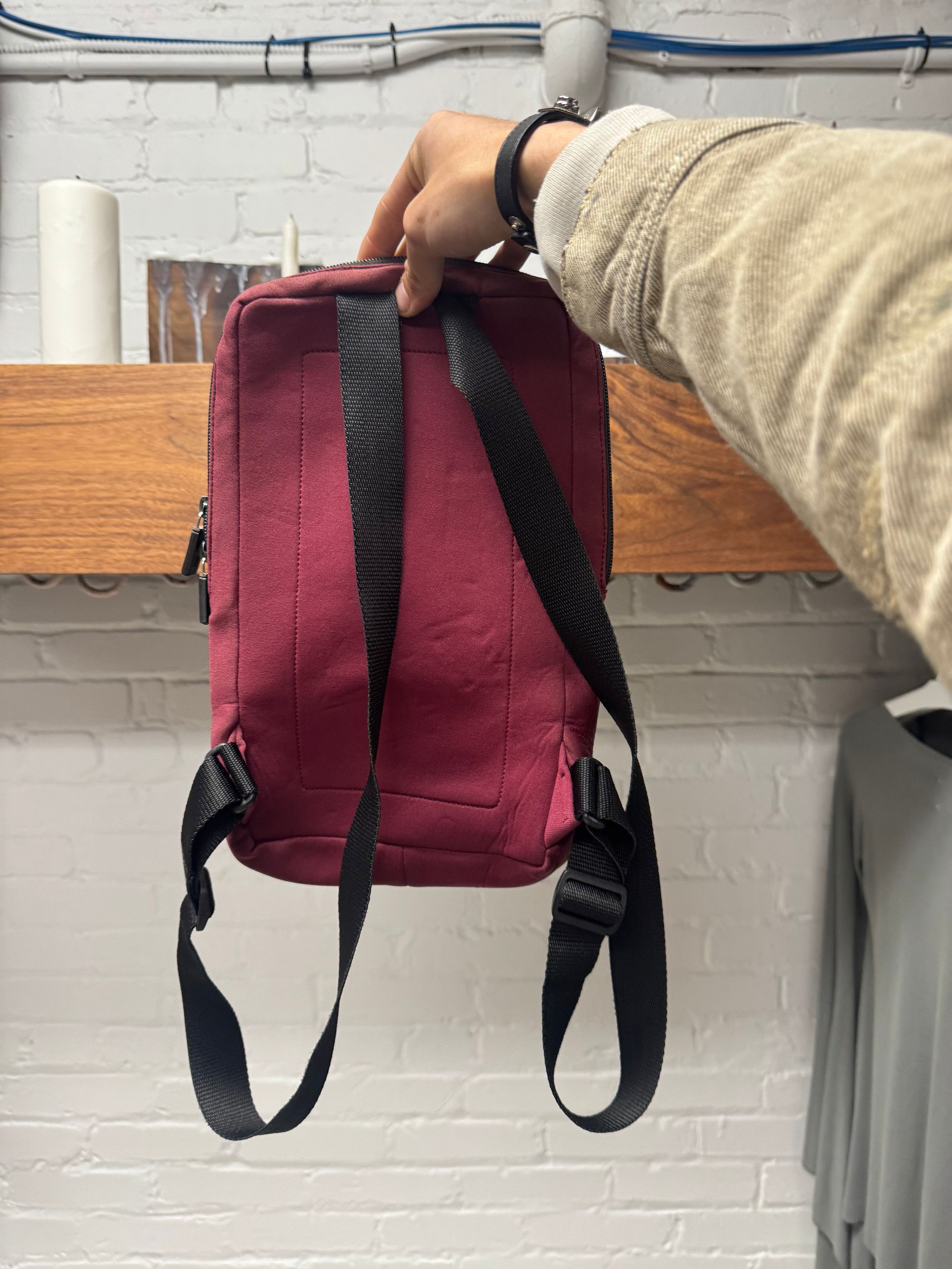 Miu Miu Vintage Miu Miu Miniature ‘Shell’ Sun Faded Red Backpack Size ONE SIZE - 3 Thumbnail