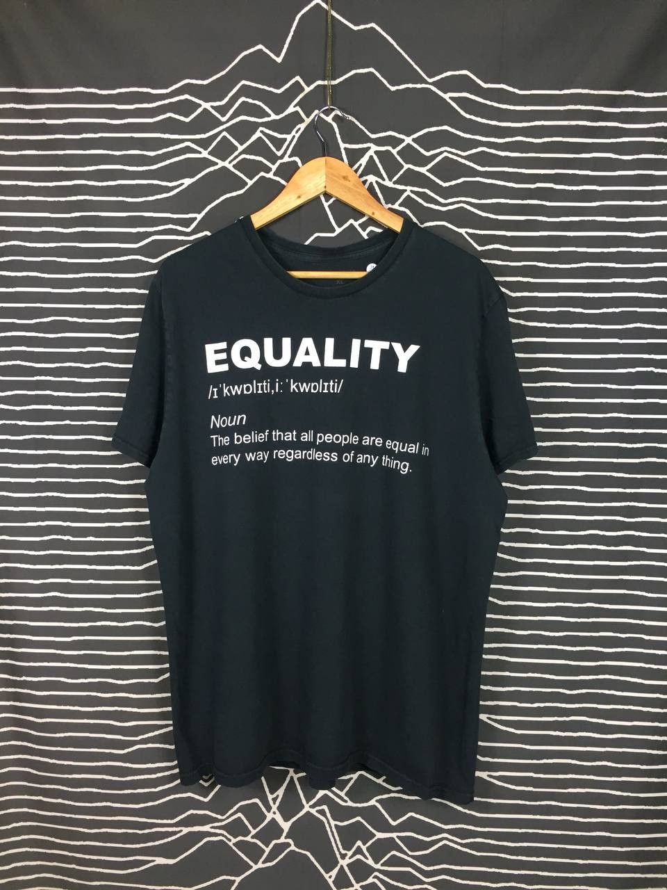 Vintage Equality Defined Wording Essential Tee Size US XL / EU 56 / 4 - 1 Thumbnail