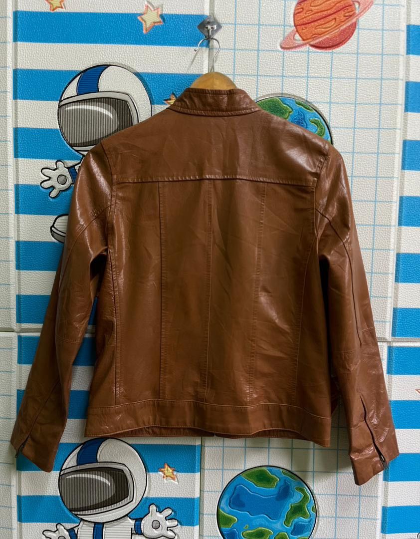 Japanese Brand Gout Commun Japanese Pigskin Leather Cafe Racer Jacket Size S / US 4 / IT 40 - 2 Thumbnail