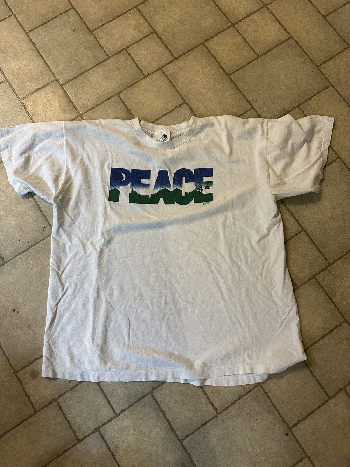 Vintage Jim Morris 1987 Peace & Extinction shirt Size US XL / EU 56 / 4 - 1 Thumbnail