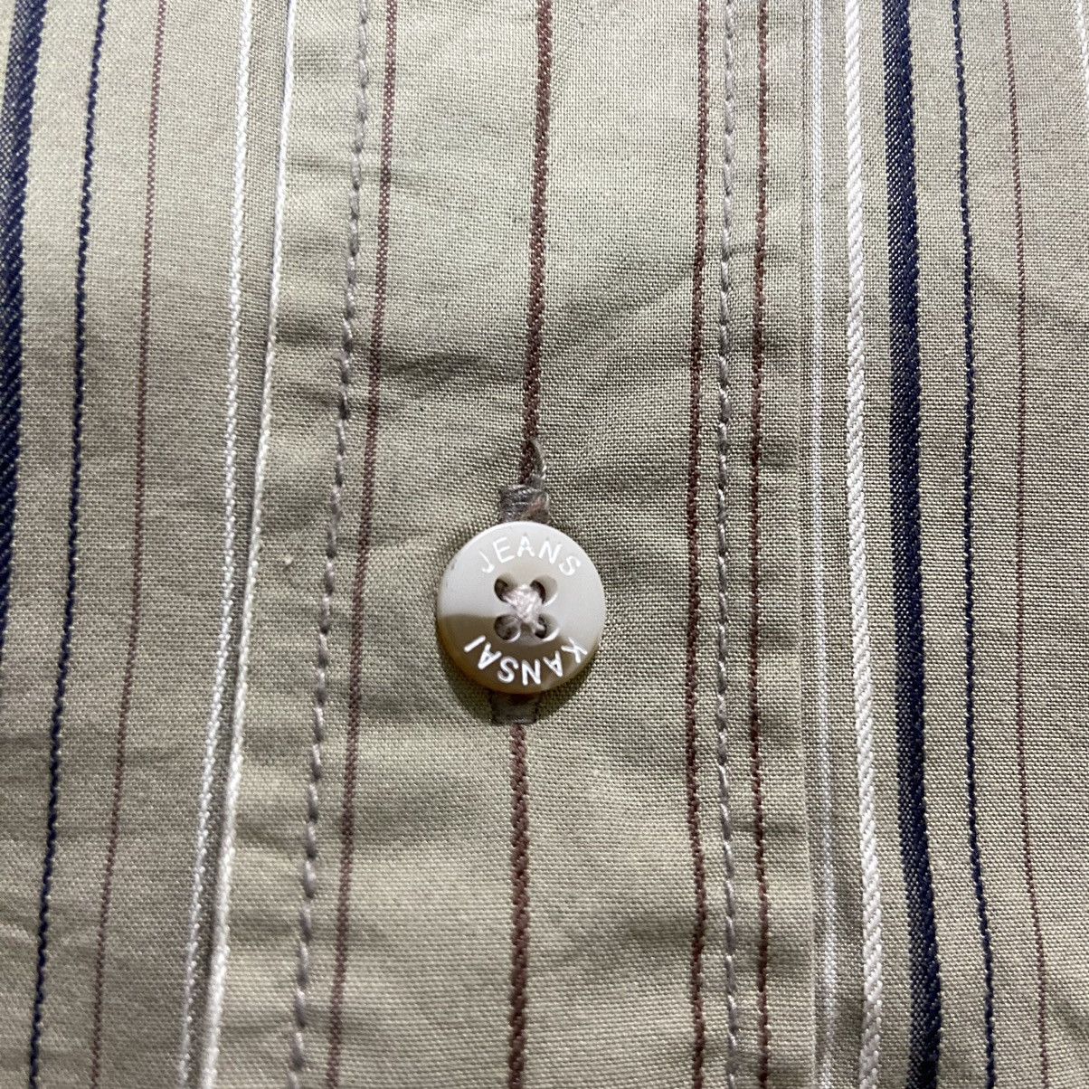 Japanese Brand Kansai Yamamoto Striped Shirt Size US M / EU 48-50 / 2 - 5 Thumbnail