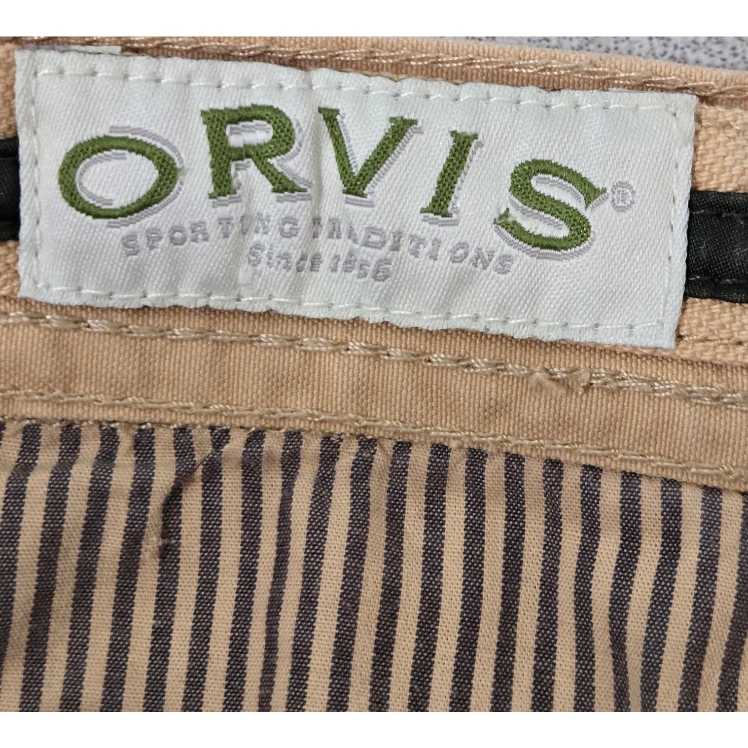 Orvis Orvis Tan Cargo Denim Men's Shorts 32 Lightweight Pockets Size US 32 / EU 48 - 3 Thumbnail