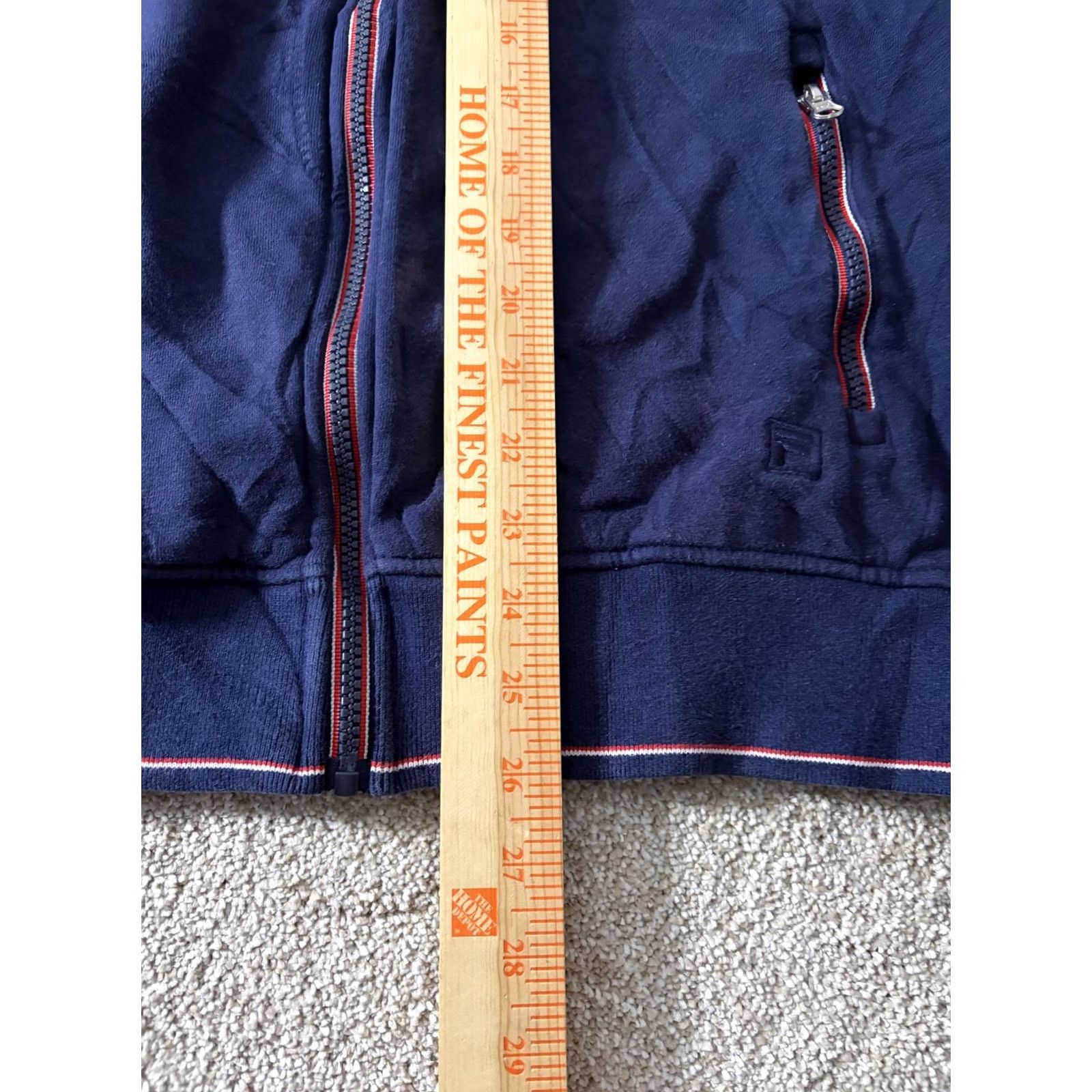 Fila Fila Track Jacket Mens M Blue Full Zip Stand Collar Knit Pockets Athletic Size US M / EU 48-50 / 2 - 7 Thumbnail