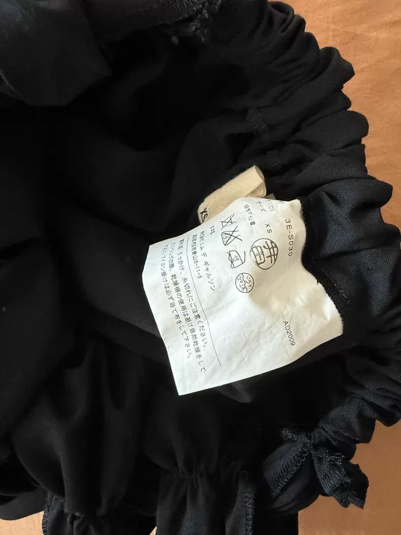 Comme des Garcons Comme des Garcons size XS Black Multi-pleated Midi Skirt Size 22" - 3 Thumbnail