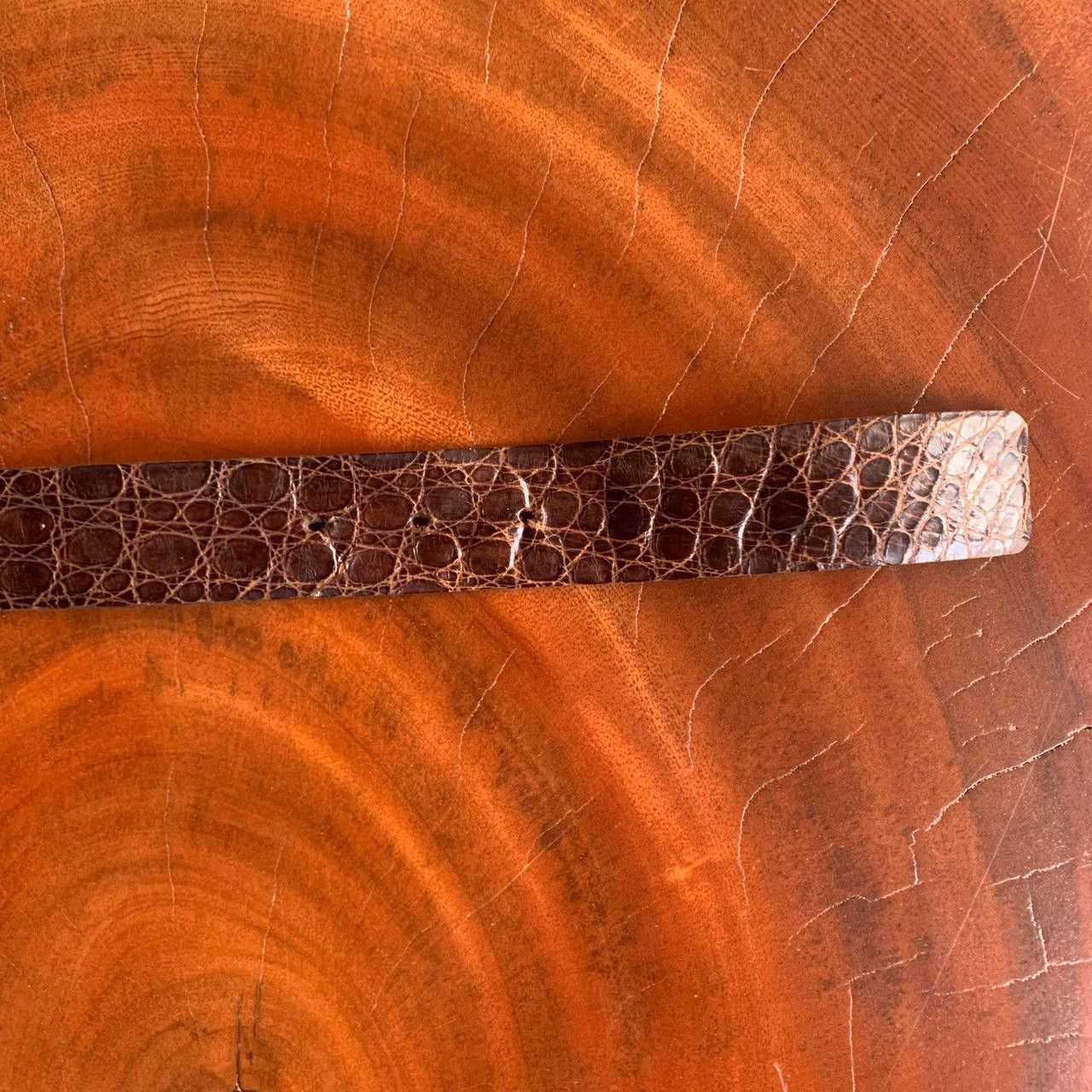 Dior Christian Dior Alligator Leather Belt 🐊 Size ONE SIZE - 7 Thumbnail