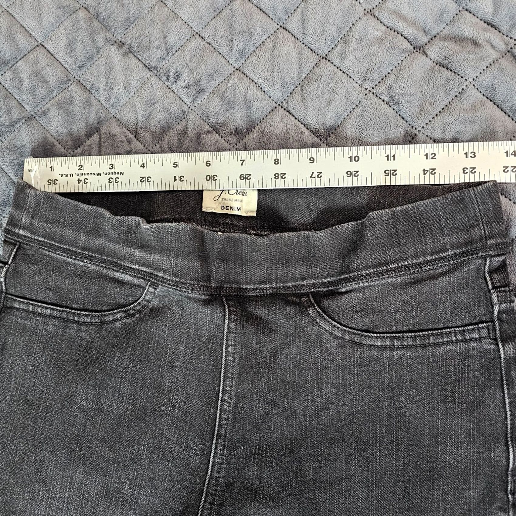 J.Crew J.CREW Women's Straight Jeans All-Day Stretch Mid Rise Black 28 Jeans Women Slim Straight 28 Regular Black Denim Stretch Size 28" / US 6 / IT 42 - 4 Thumbnail