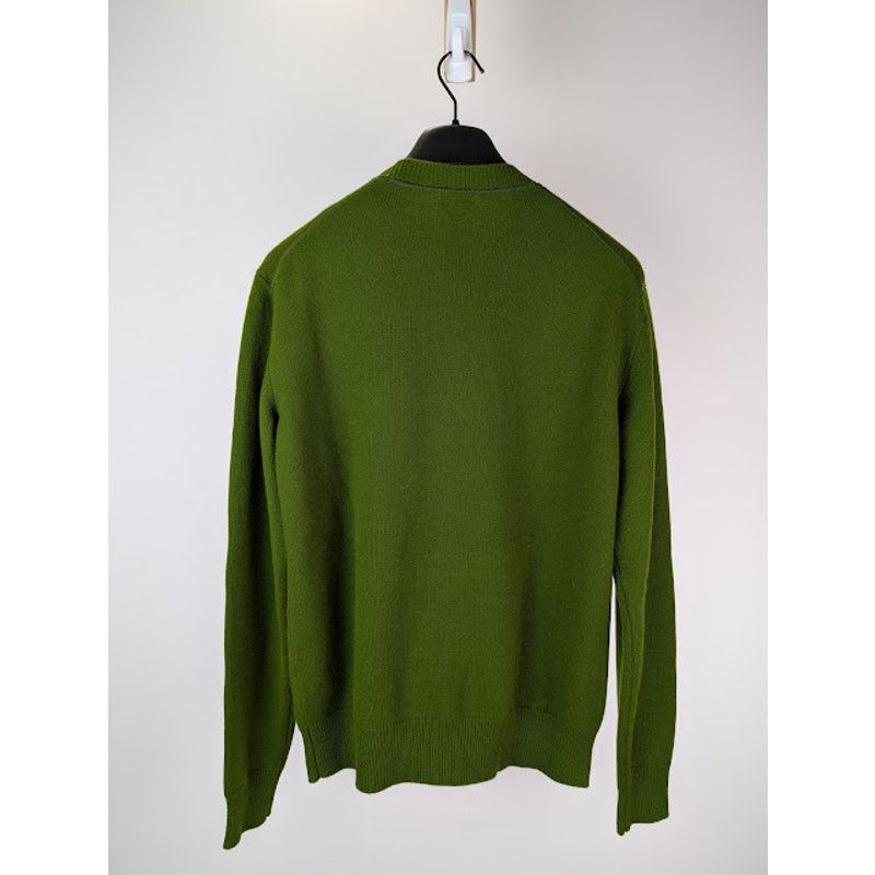 Bottega Veneta o1rshd1 Classic Cashmere Sweater in Olive Green Size US M / EU 48-50 / 2 - 18 Thumbnail