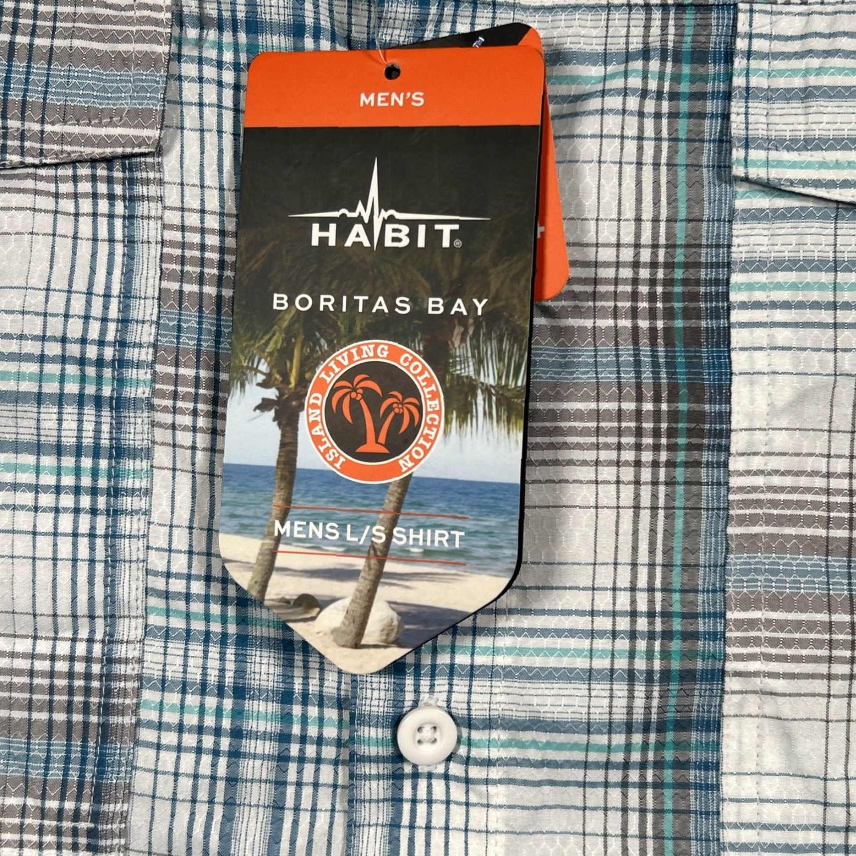 Habitat Habit Boritas Bay Celestial River Shirt Mens XXL Fishing Long Sleeve Button Down Size US XXL / EU 58 / 5 - 4 Thumbnail
