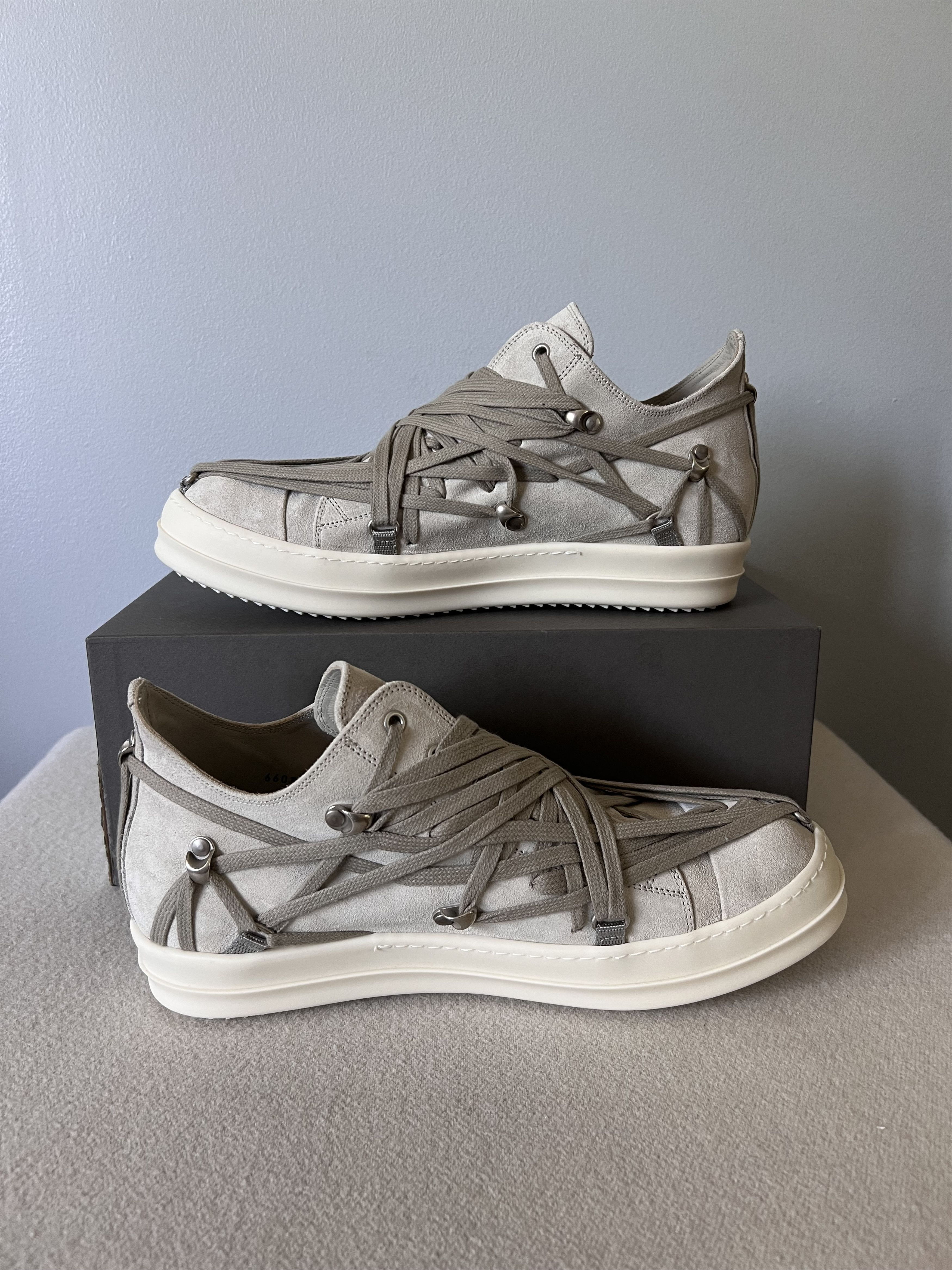 Rick Owens Rick Owens Megalace Ramones Low in Dinge Milk Size US 11 / EU 44 - 3 Thumbnail