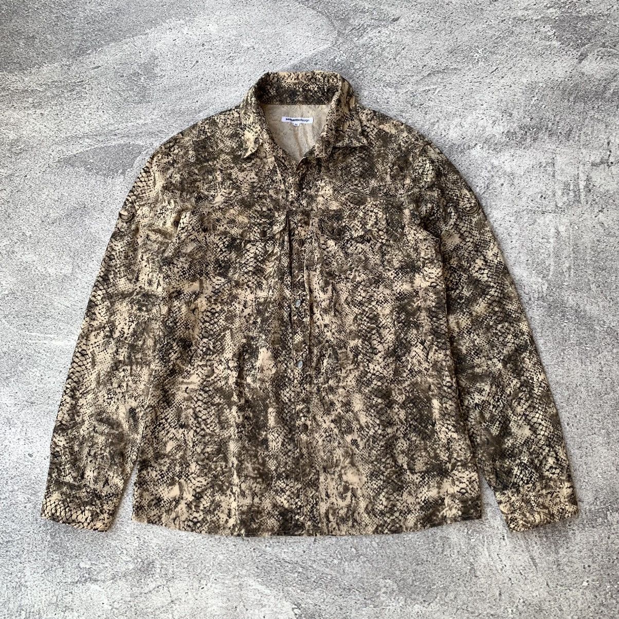 Japanese Brand Semantic Design Snake skin Pattern shirts Size US L / EU 52-54 / 3 - 2 Thumbnail