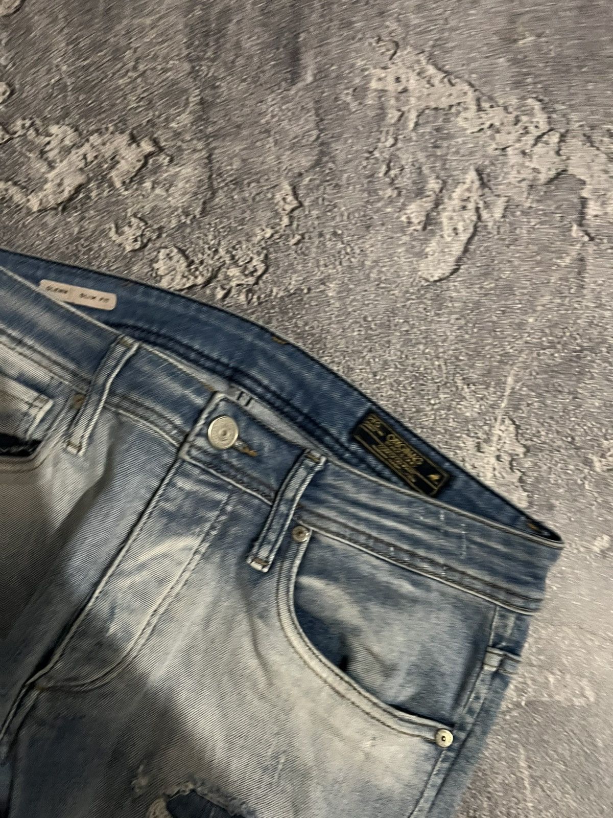 Japanese Brand Destroyed Sexy Skinny Fit Glamour Swag Jeans Size US 32 / EU 48 - 4 Thumbnail