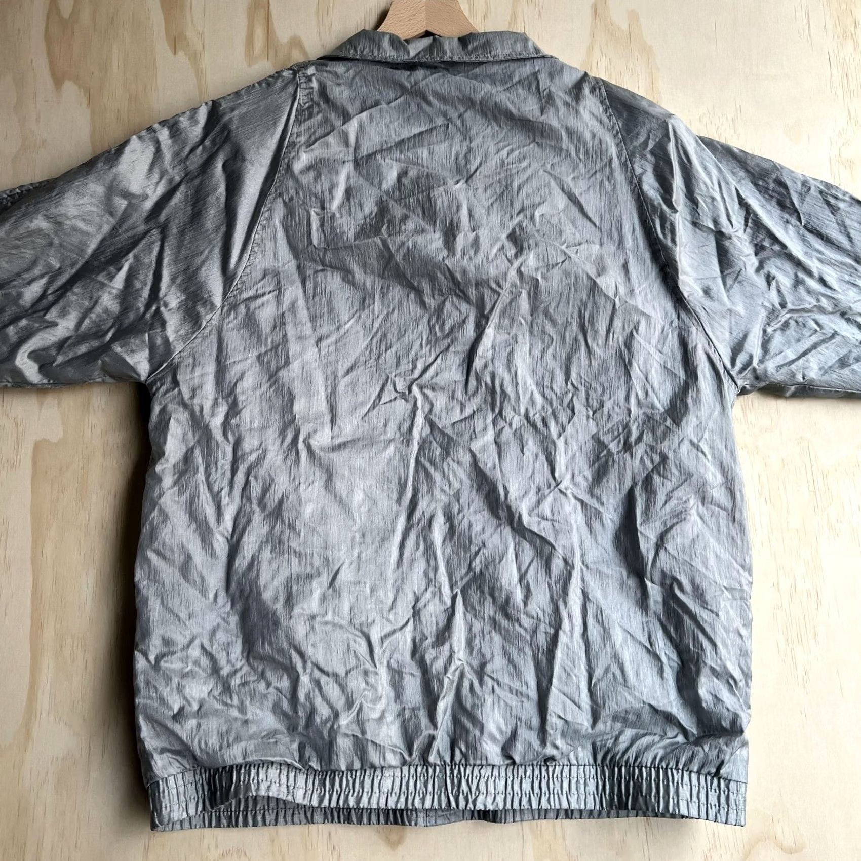 Haband VINTAGE Haband Tudor Court by Haband Jacket Mens L Gray Nylon Windbreaker Lined Snap Front Casual Windbreaker 90s Size US L / EU 52-54 / 3 - 4 Thumbnail