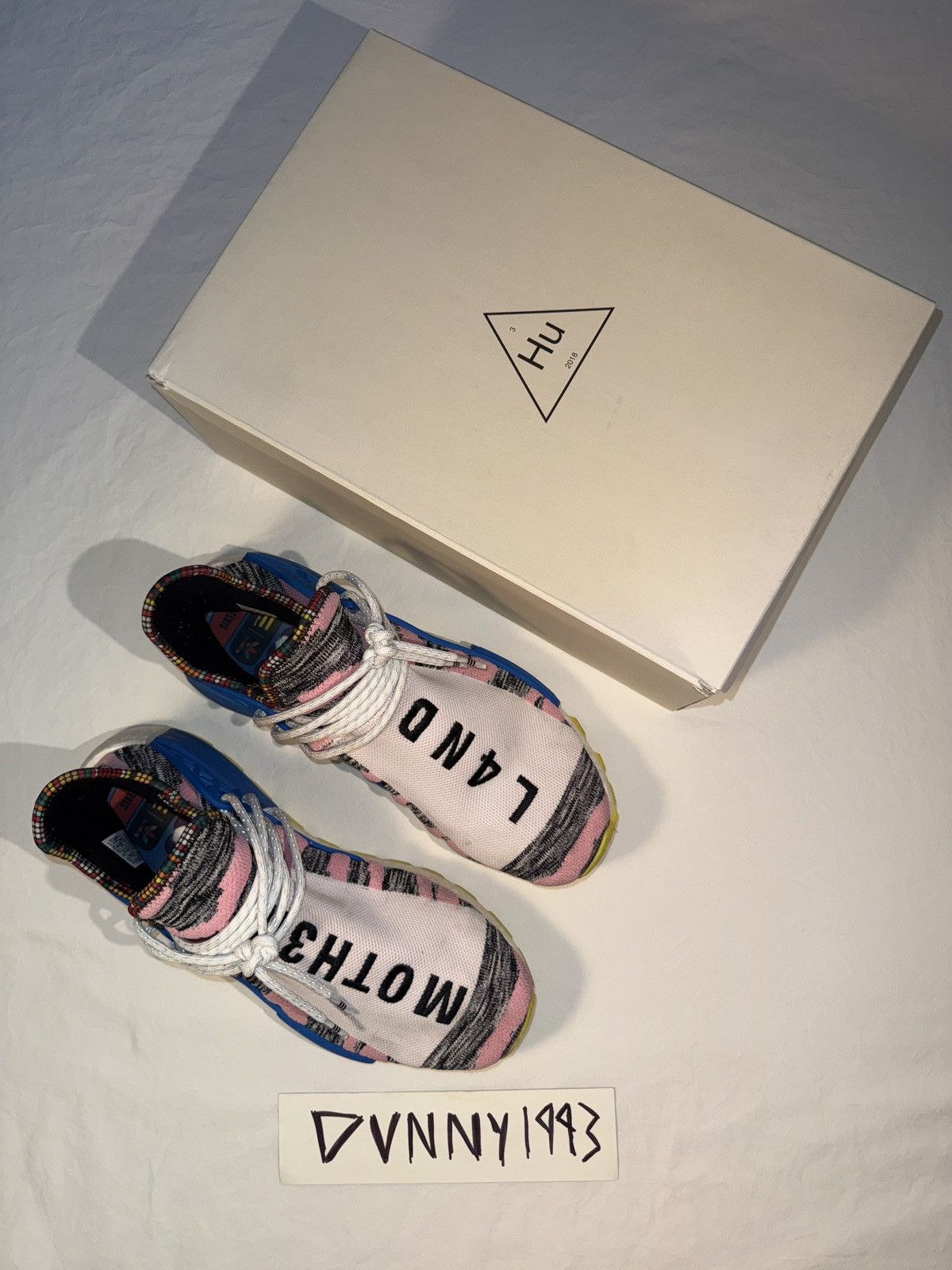 Adidas × Pharrell NMD Hu “MOTH3R” Size US 12 / EU 45 - 3 Thumbnail