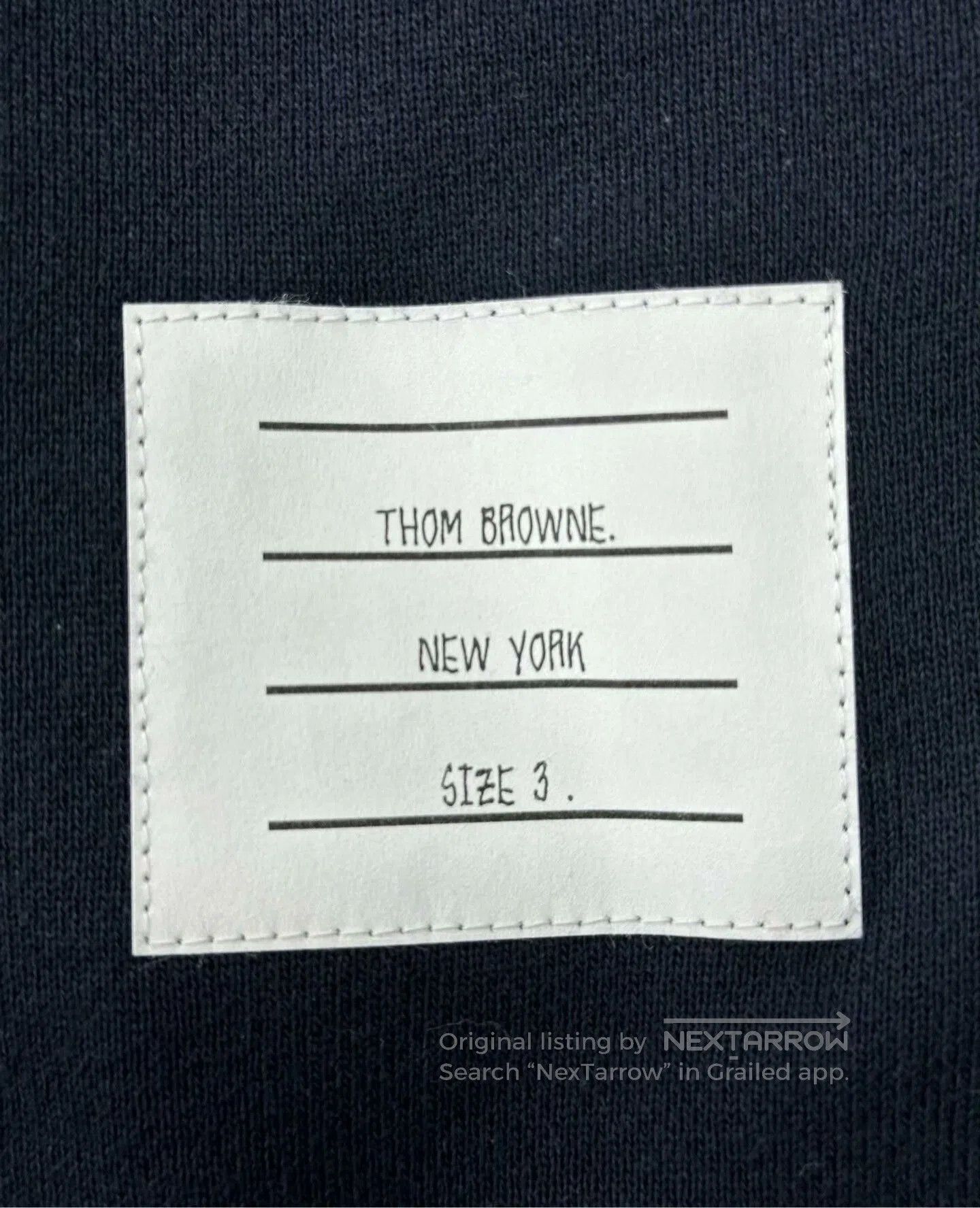 Thom Browne Thom Browne Navy Stripe Zip Hoodie. Size US L / EU 52-54 / 3 - 5 Thumbnail