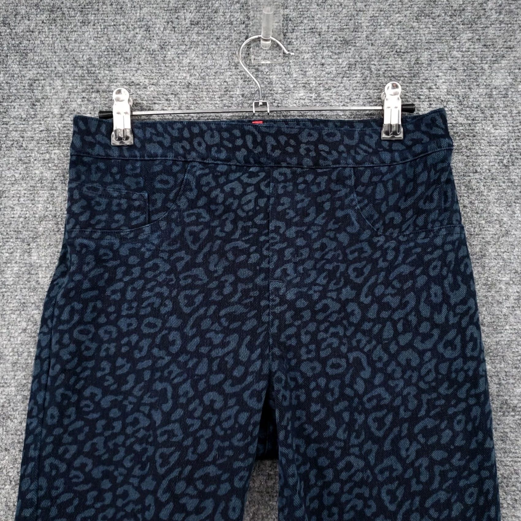 Spanx Spanx Leggings Womens 28 Blue Denim Leopard Print Ankle High Rise Pull On Shirt, Leggings, Denim Leopard, 28, Womens, Spanx Size 28" / US 6 / IT 42 - 3 Thumbnail