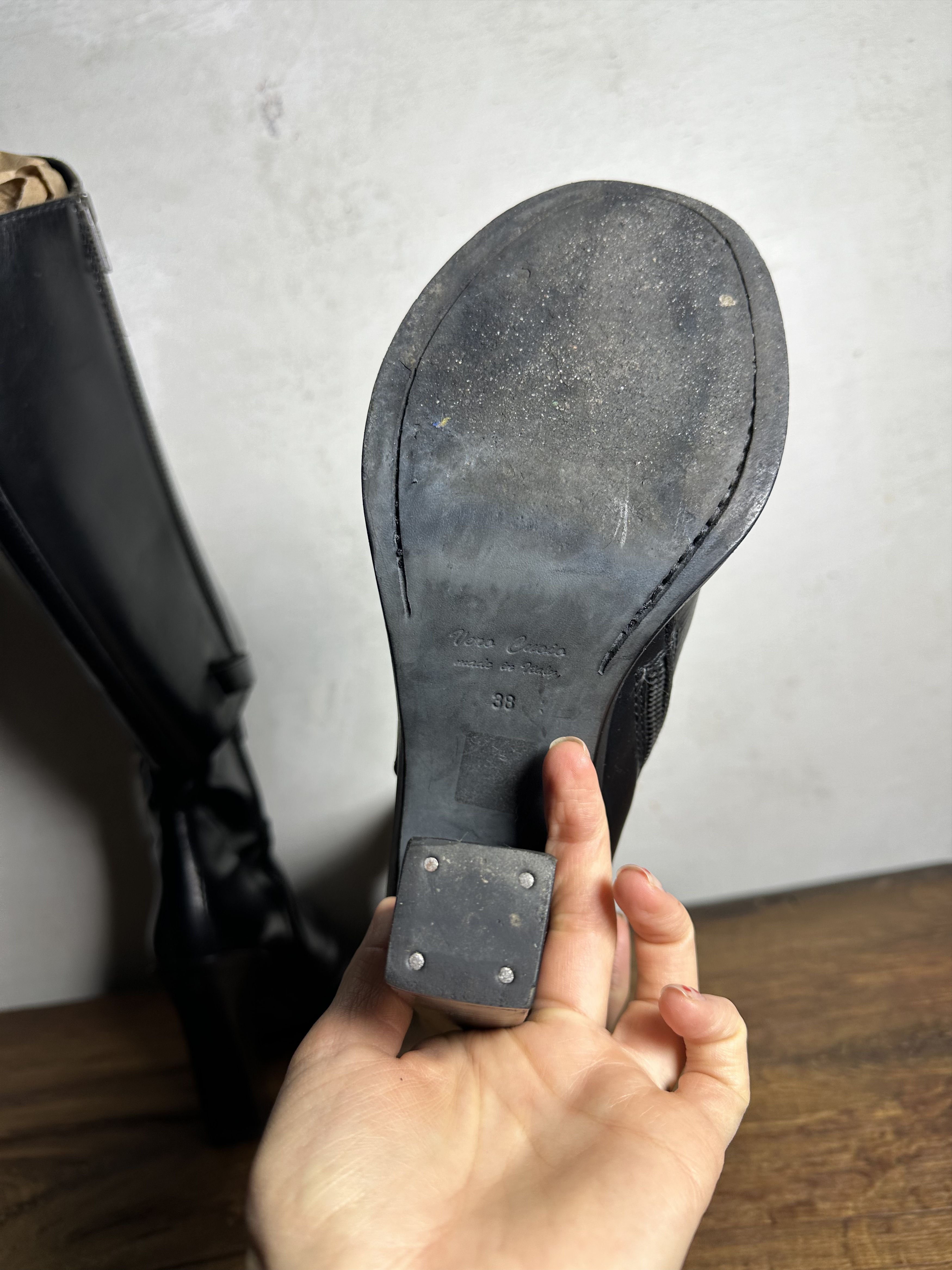 Ann Demeulemeester Ann Demeulemeester Two Piece Transformable Riding Boots Size US 8 / IT 38 - 8 Thumbnail