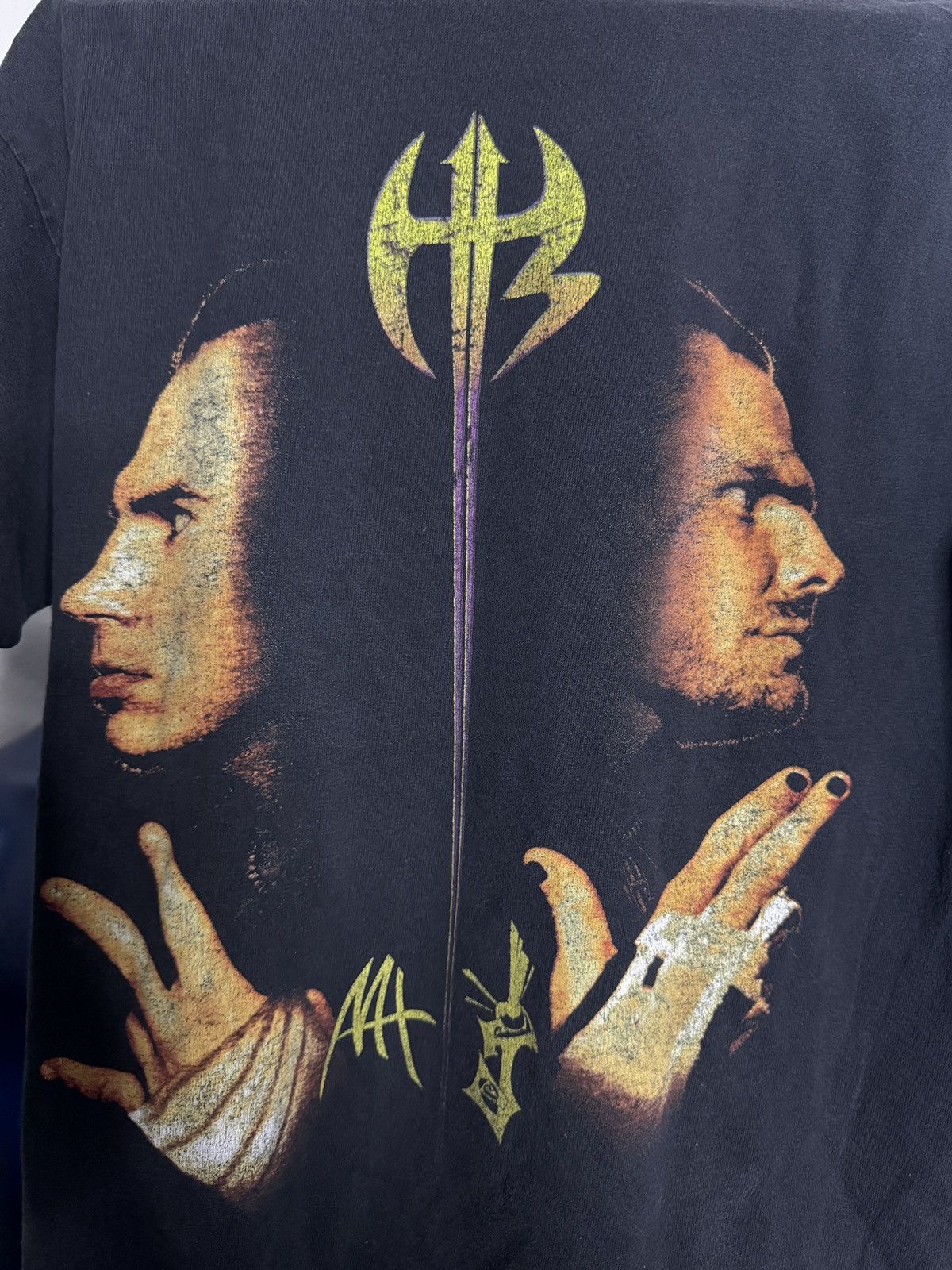 WWE Vintage 2000's Hardy Boyz T Shirt medium WWE Wrestling Rare Size US M / EU 48-50 / 2 - 7 Thumbnail