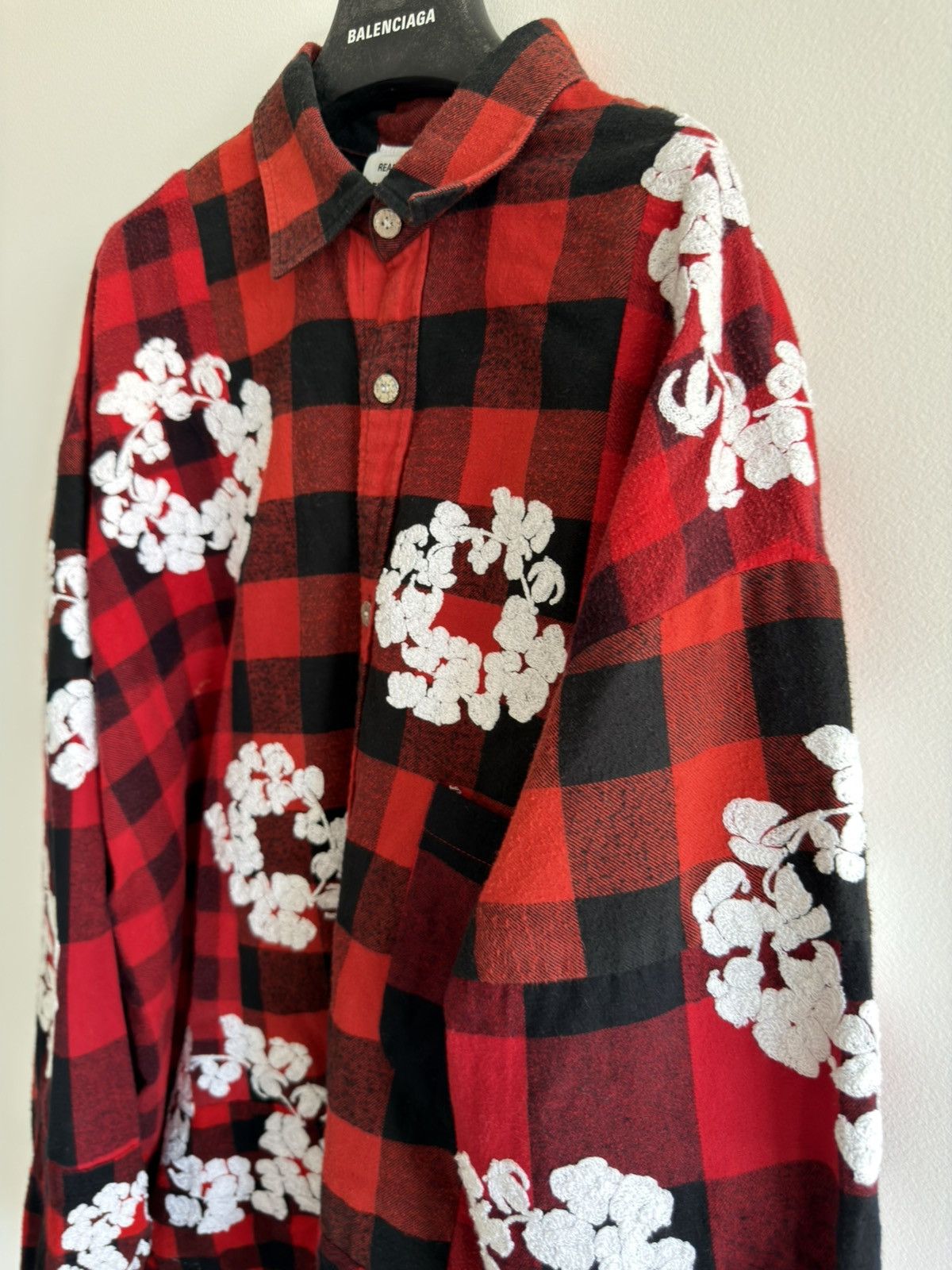 DENIM TEARS × READYMADE *RARE* DENIM TEARS X READYMADE JAPAN FLANNEL SHIRT RED SIZE2 Size US M / EU 48-50 / 2 - 3 Thumbnail